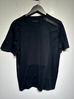 Alexander Wang Black Shoulder Zip Tee L