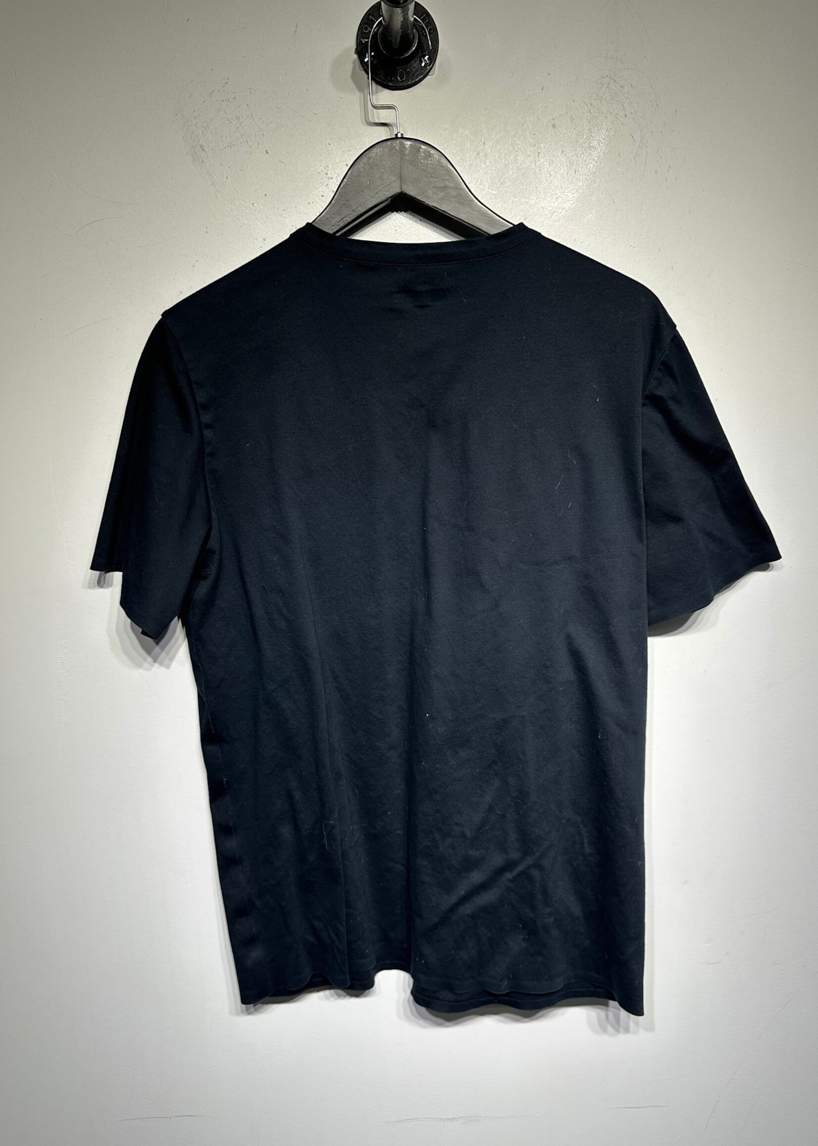 Alexander Wang Black Shoulder Zip Tee L