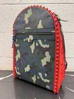 Louboutin Camo Red Spike Backpack