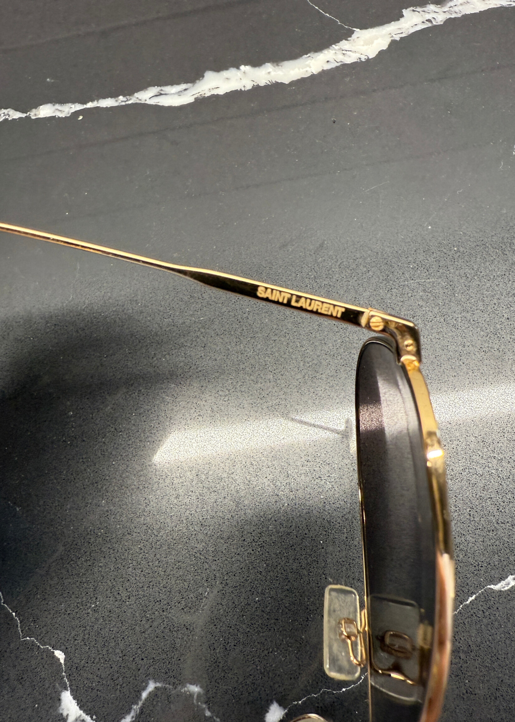 Vintage YSL Gold Aviators NO CASE