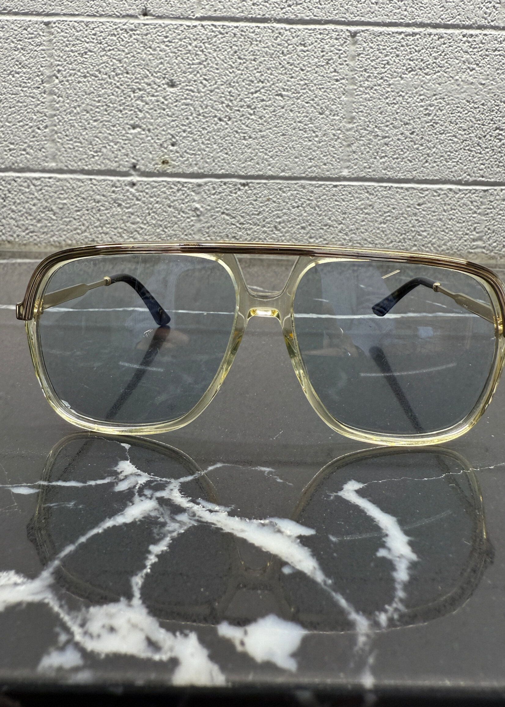 Gucci Clear Trim Glasses NO CASE