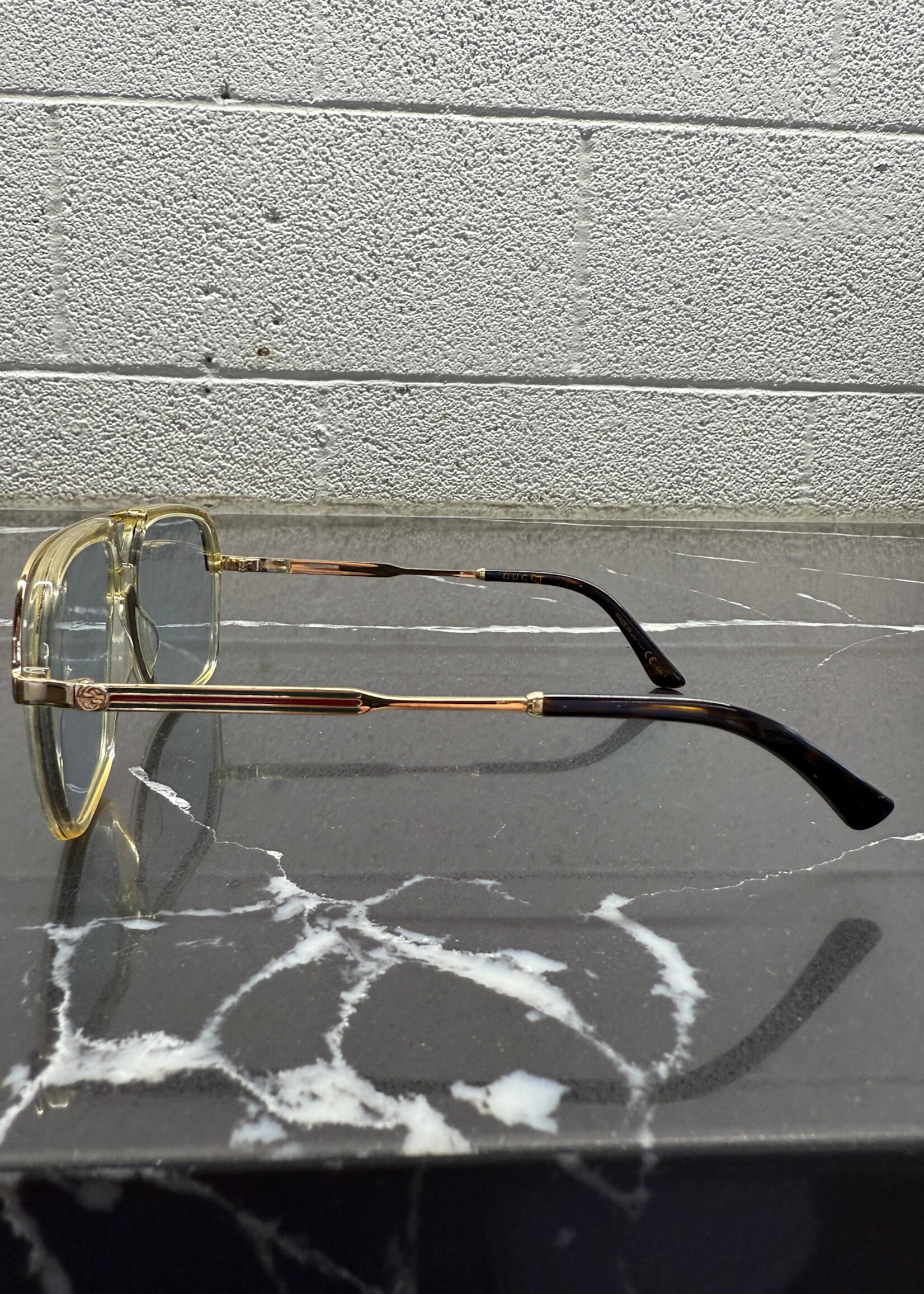 Gucci Clear Trim Glasses NO CASE