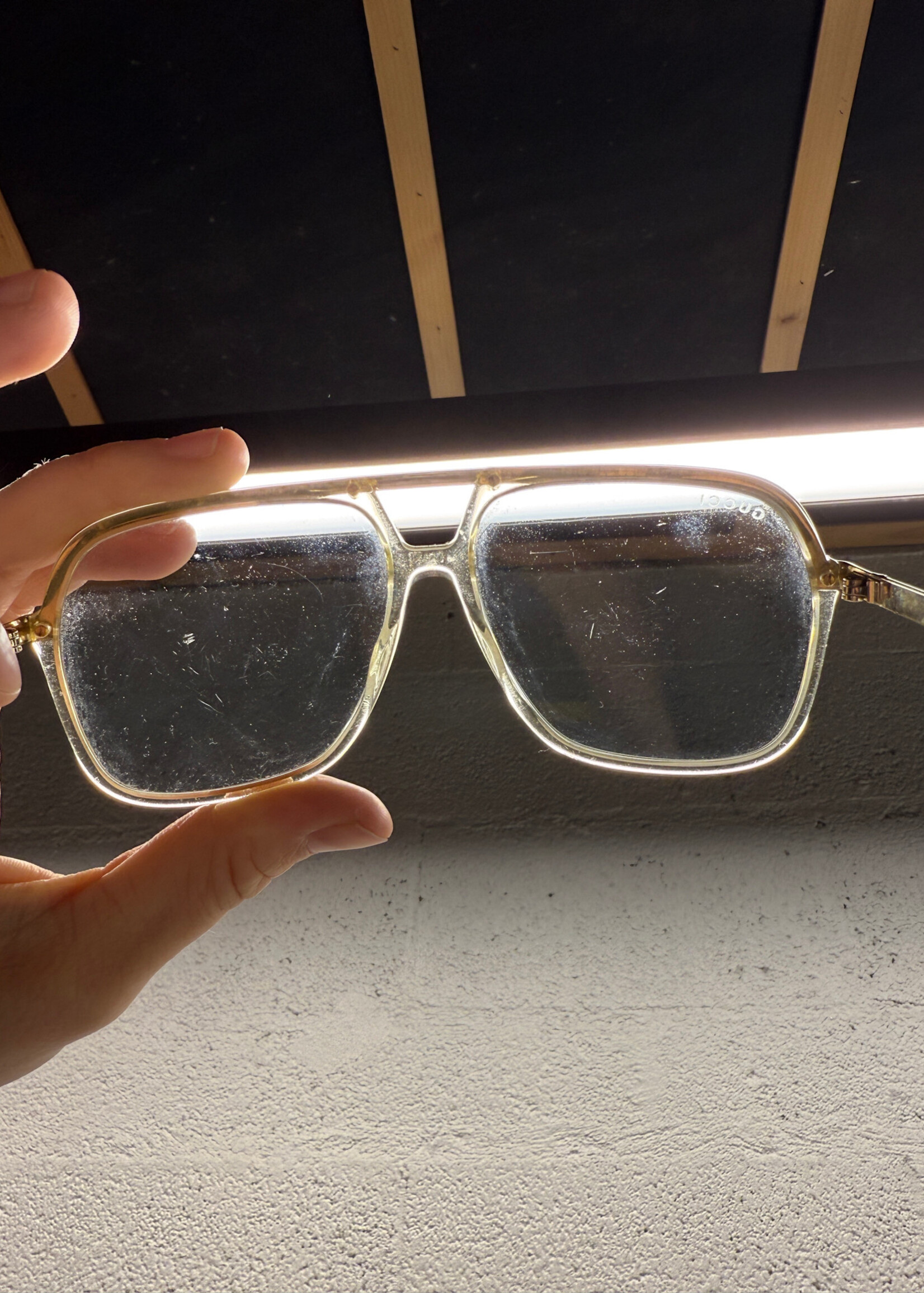 Gucci Clear Trim Glasses NO CASE