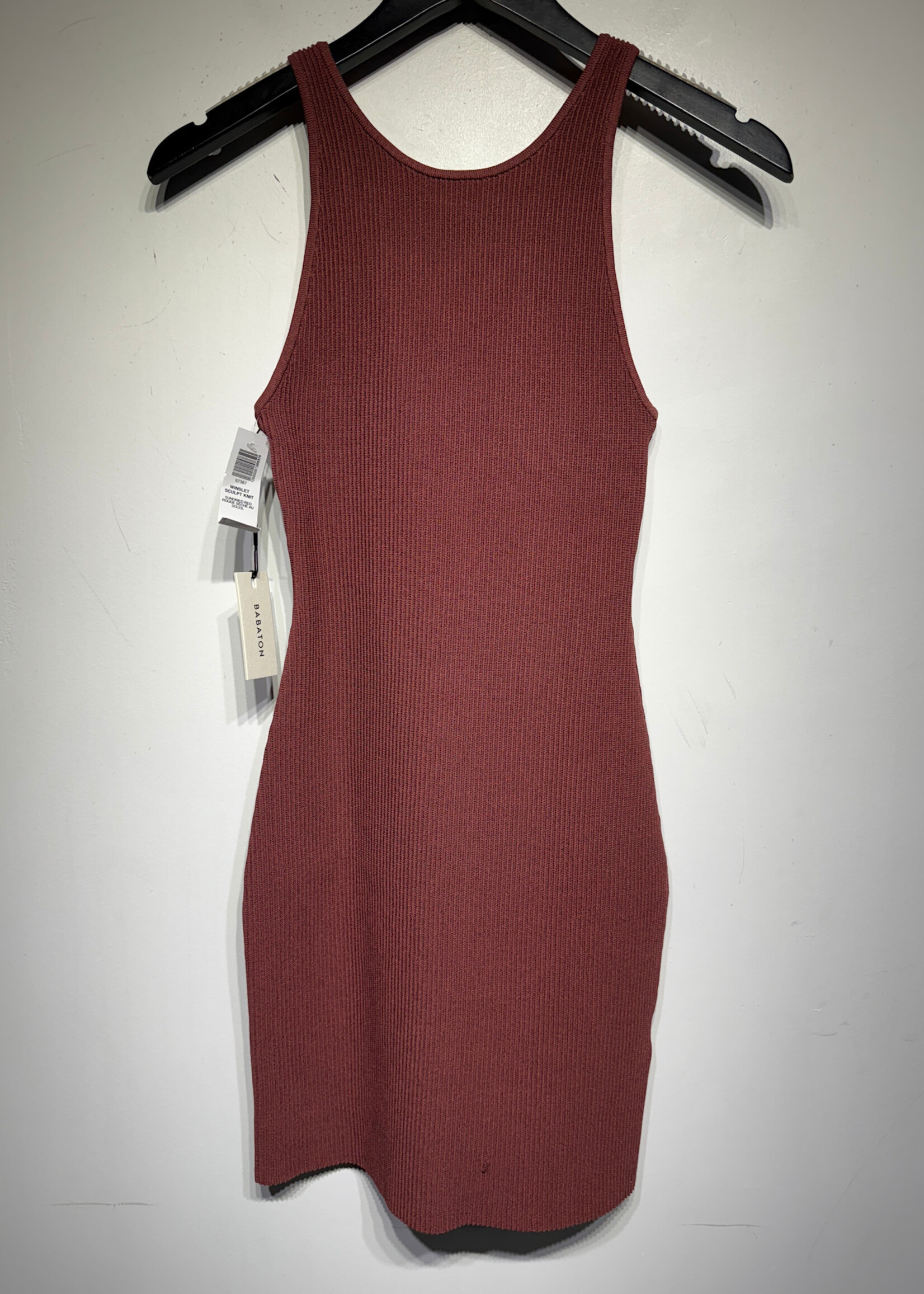 Babaton NWT Winslet Scuplt Knit Red Dress S