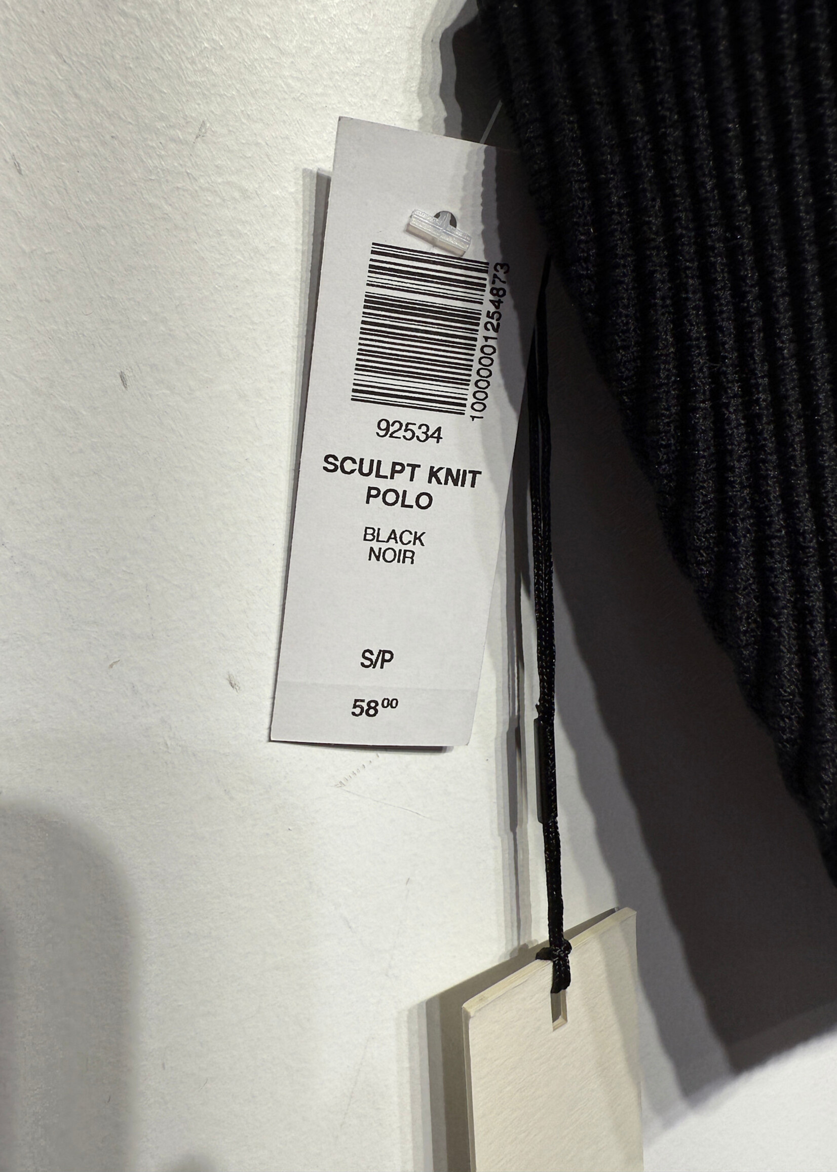Babaton NWT Black Sculpt Knit Polo S