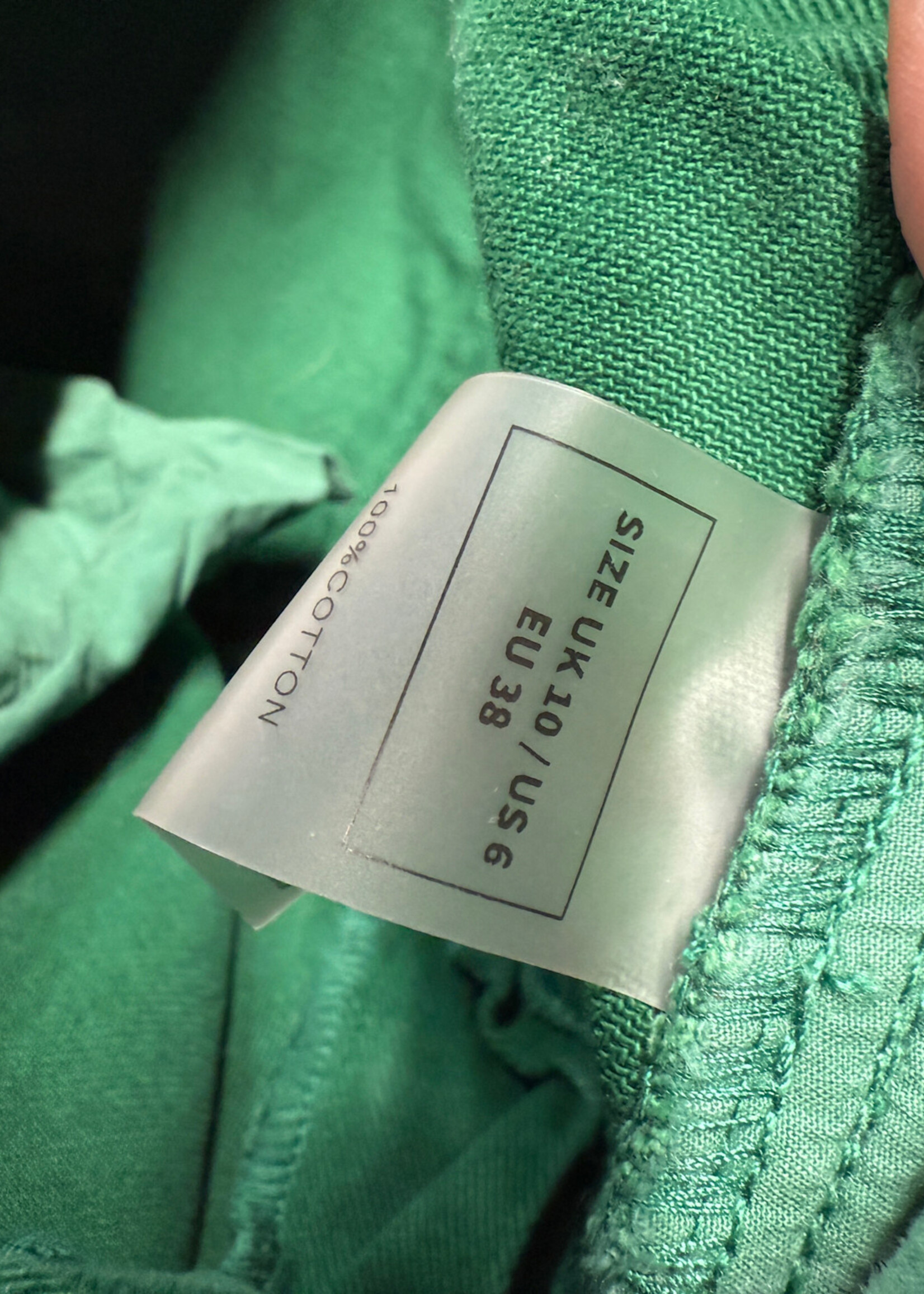 Maniere De Voir Green 2PC Denim Set 6/28"