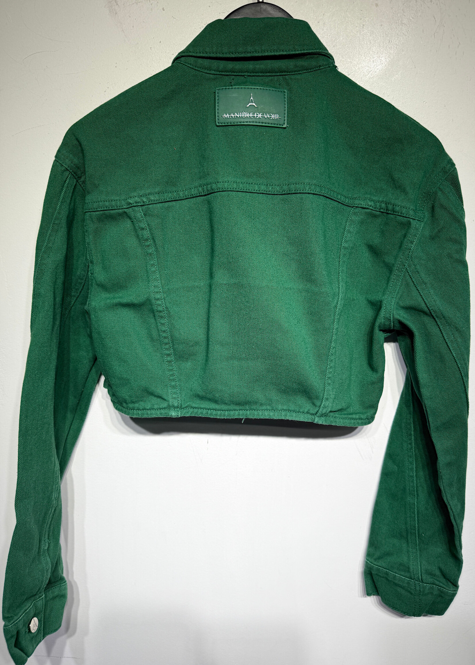 Maniere De Voir Green 2PC Denim Set 6/28"