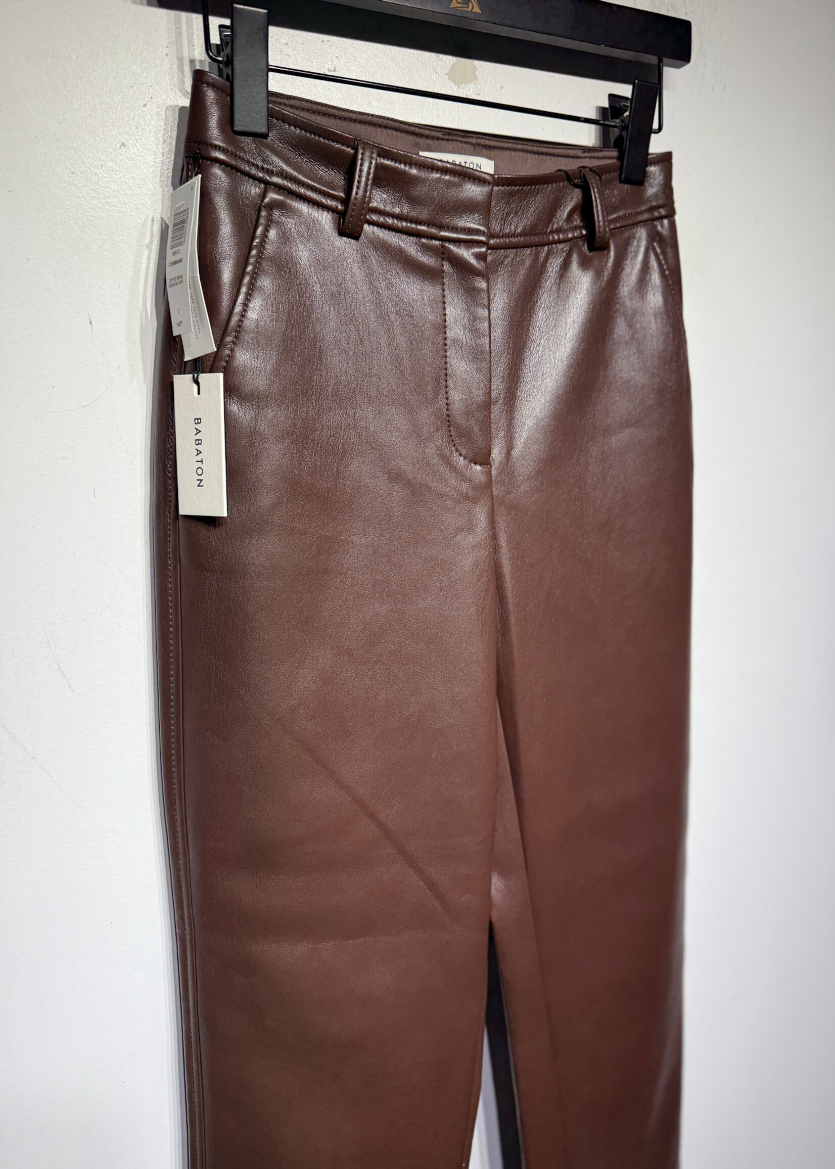 Babaton NWT Faux Leather Command Pant 26