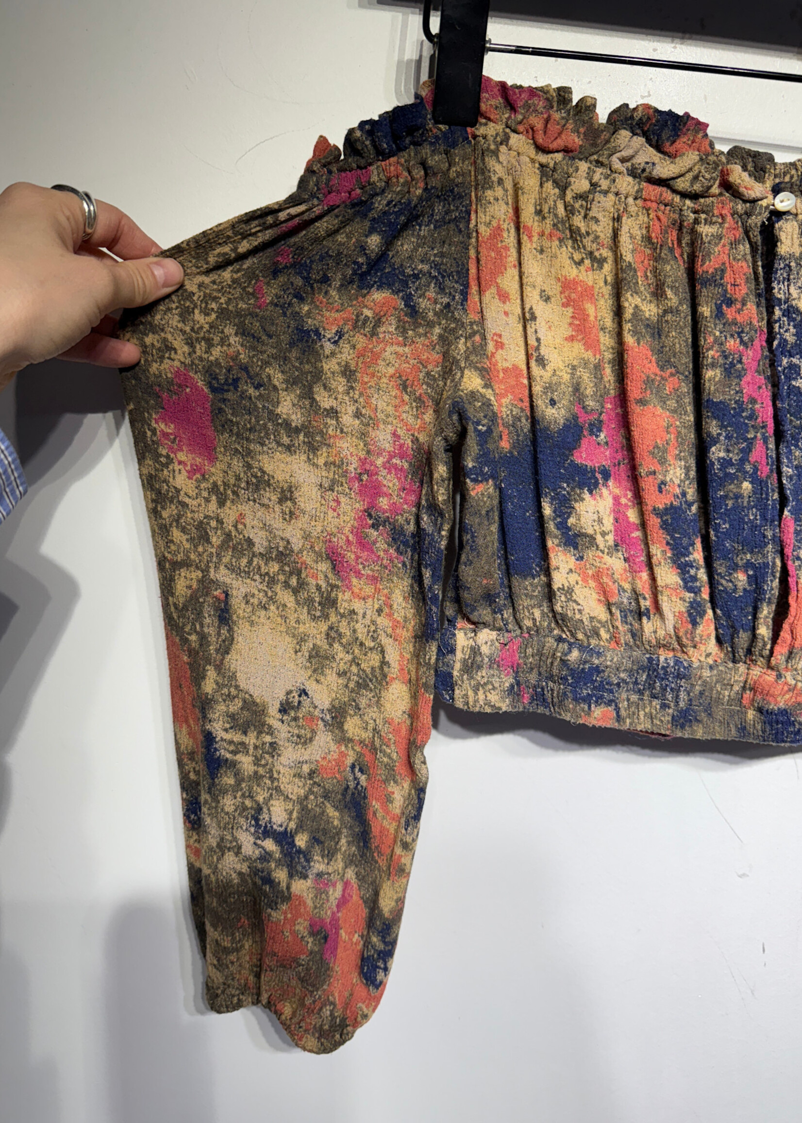 Free People Abstract Print Flowy Set Fem M