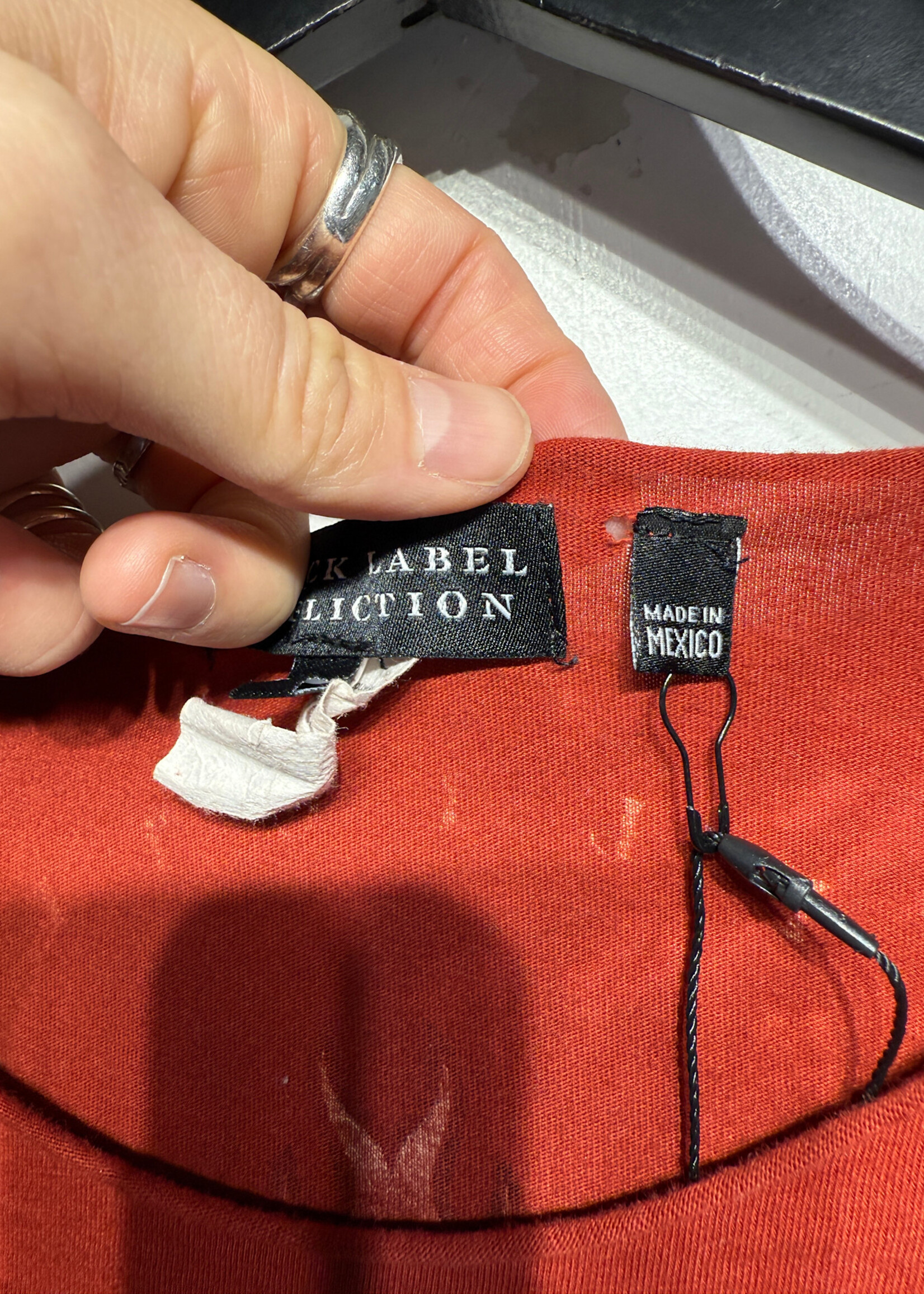 Affliction Y2K Orange 'Black Label' LS M