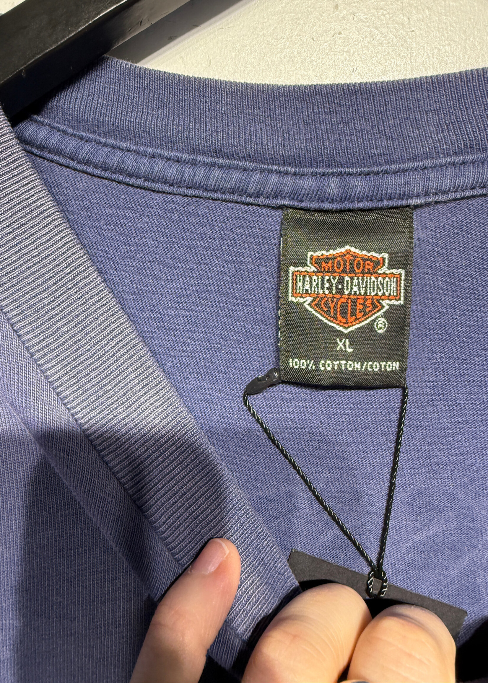 Harley Vintage Blue "1940s" Tee XL AS IS