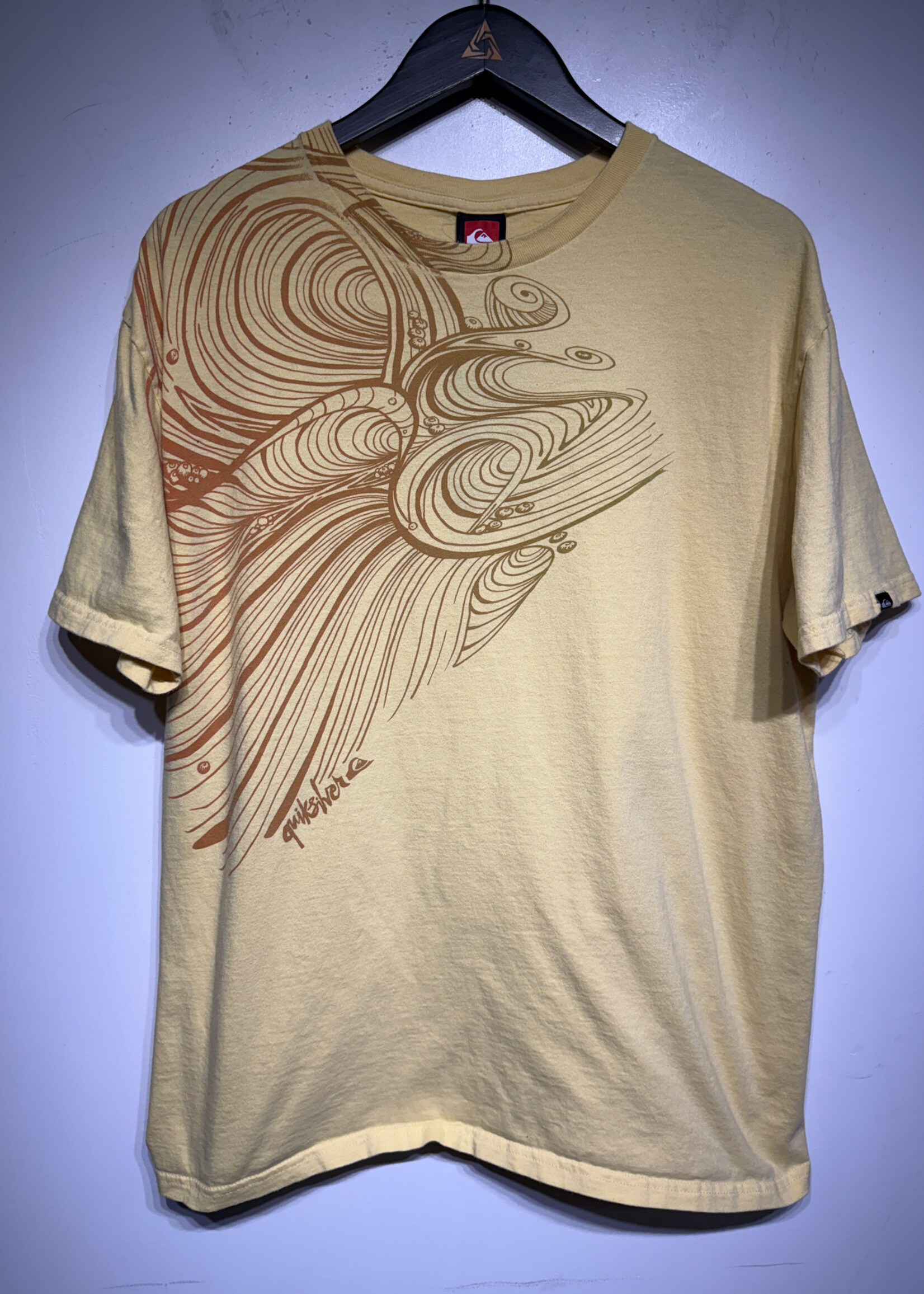 Quiksilver Yellow Wave Tee L