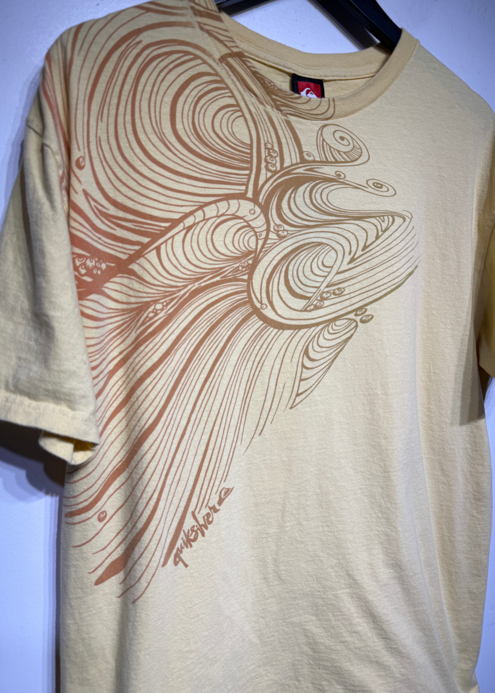 Quiksilver Yellow Wave Tee L