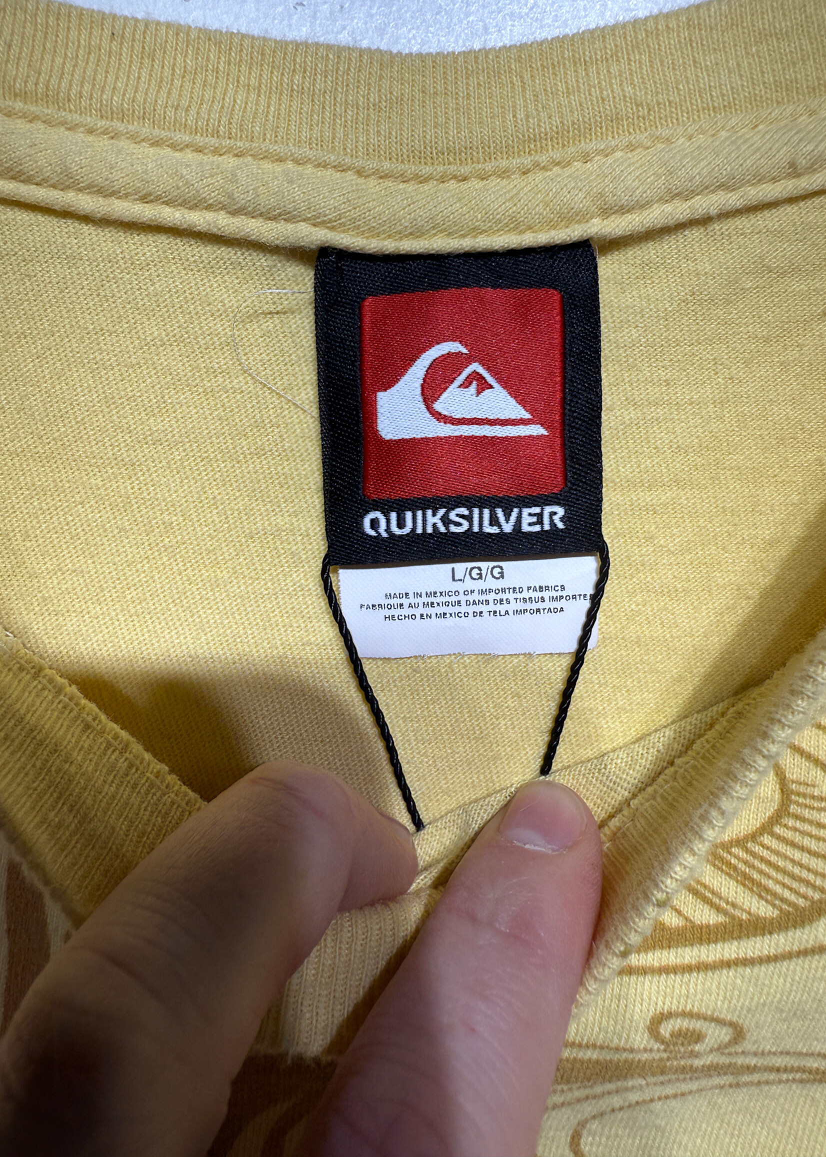 Quiksilver Yellow Wave Tee L