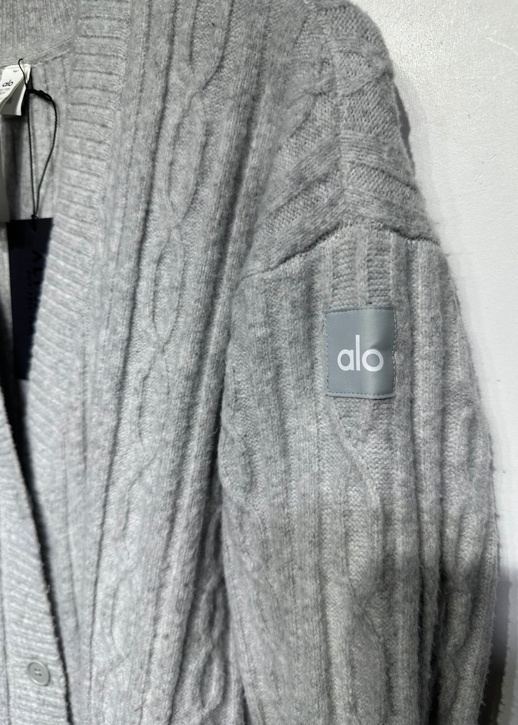 NWT Alo 'Athletic Heather Grey' Cardigan XXS