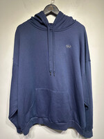 NWT Alo Navy Blue Logo Hoodie Masc XXL