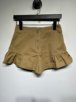 Sandro Tan Ruffle Shorts 26 Fem