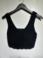 House Of Harlow Black Knit Tank/Skirt Set Fem XS