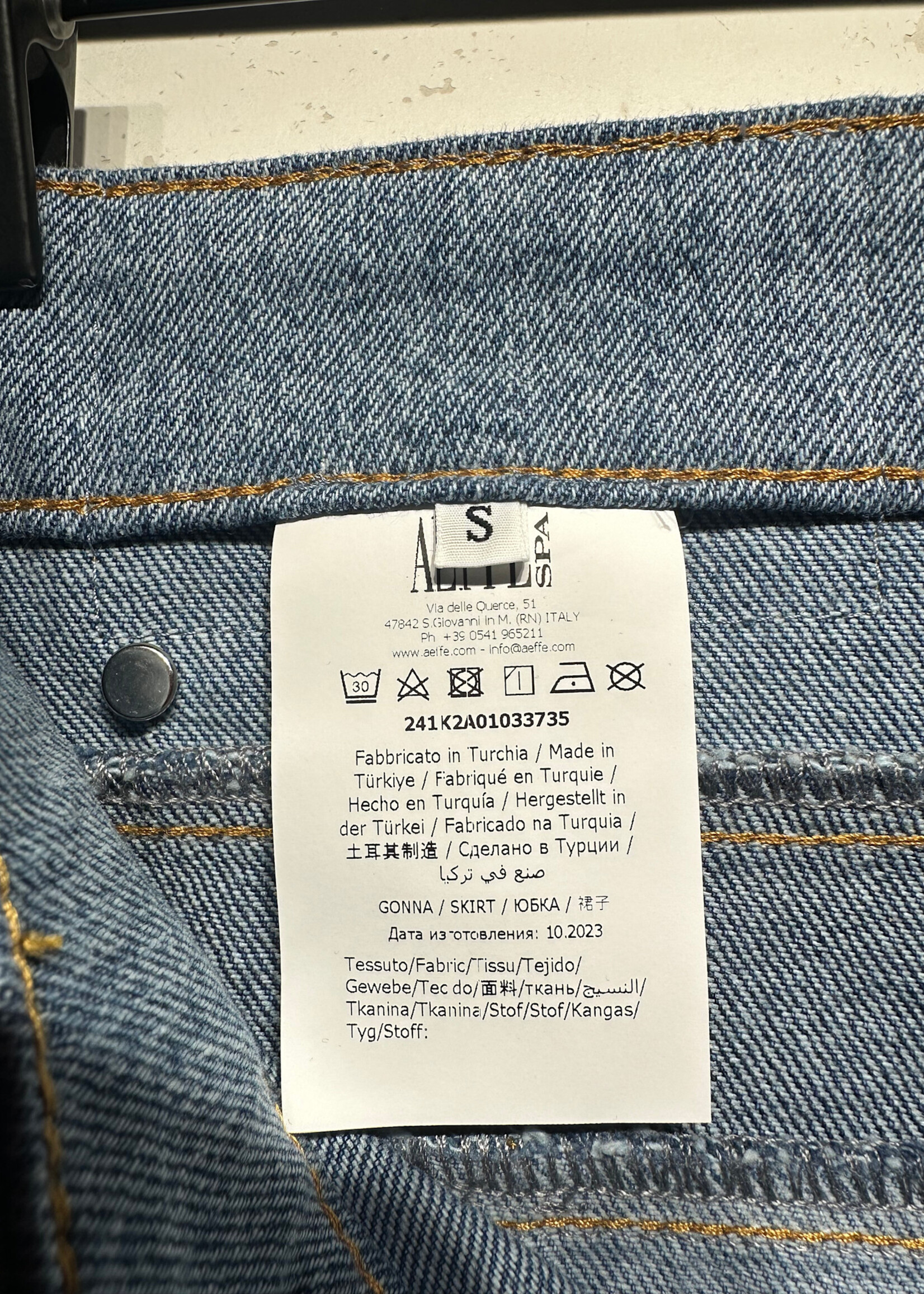 Moschino Patchwork Denim Skirt 29