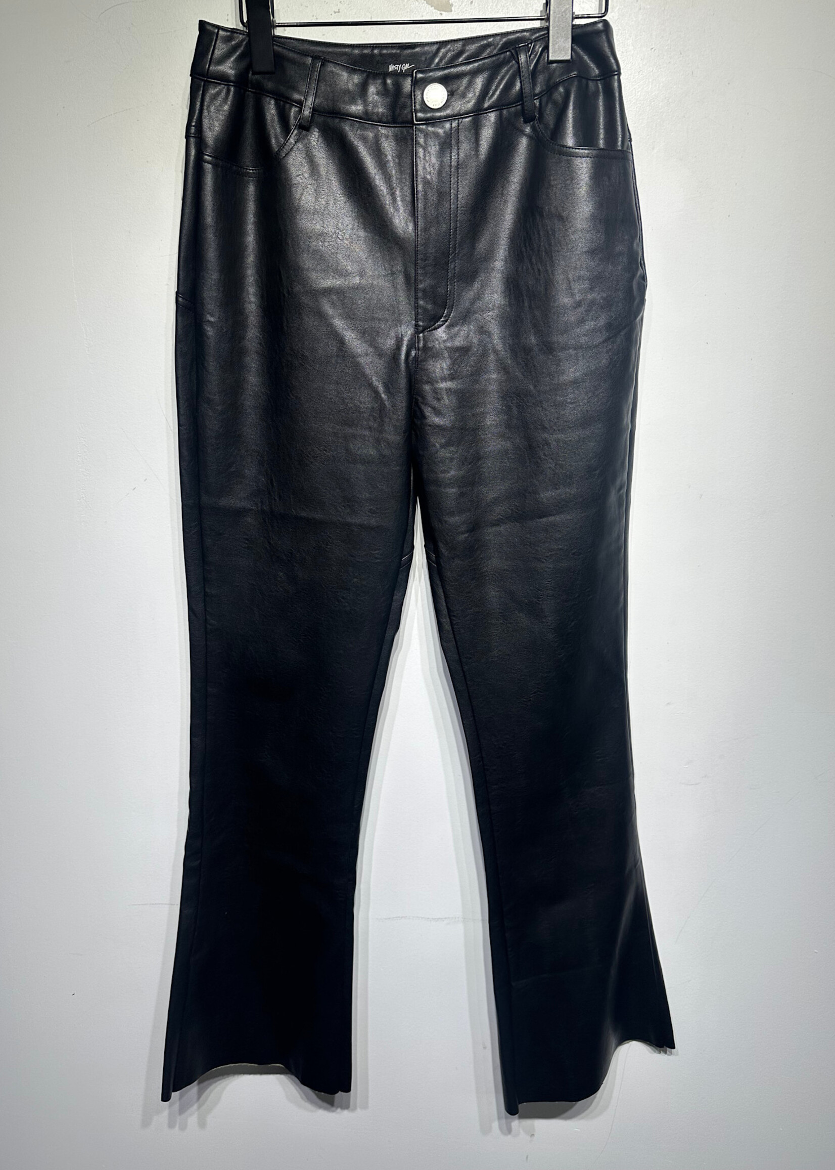 Nasty Gal Faux Leather Star Pants Fem 28