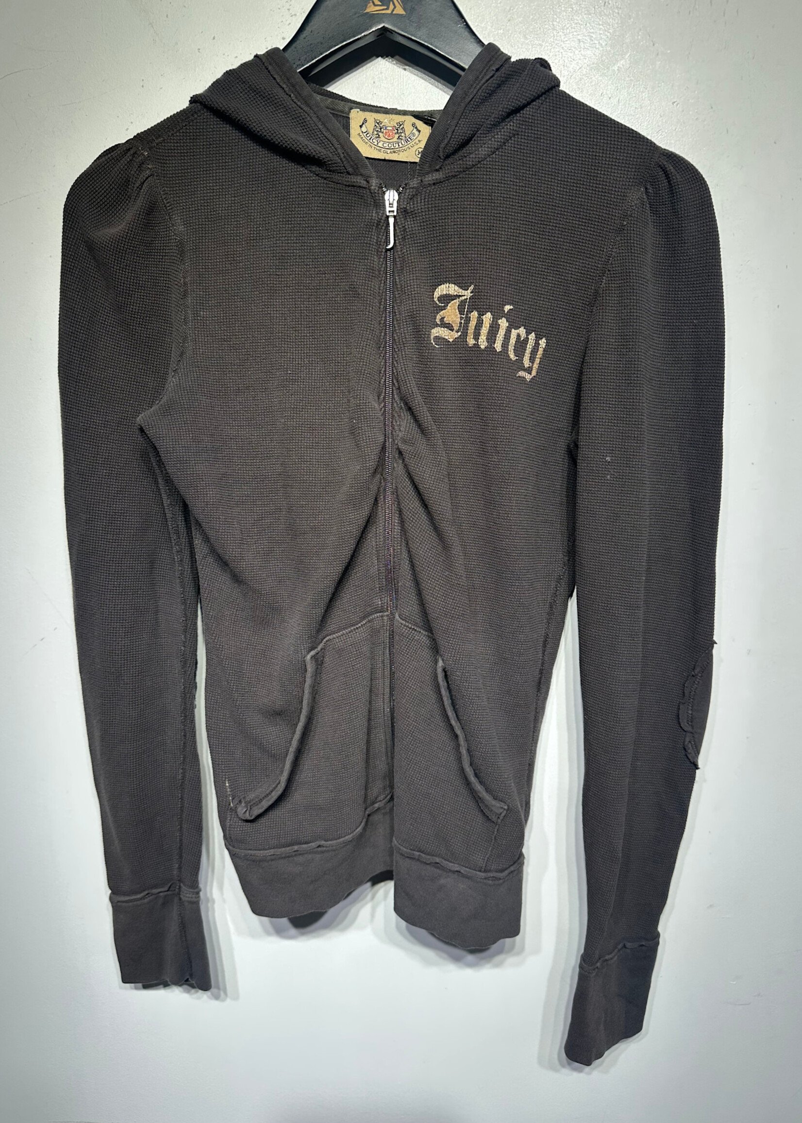 Juicy USA Brown Zip Up Jacket Fem M