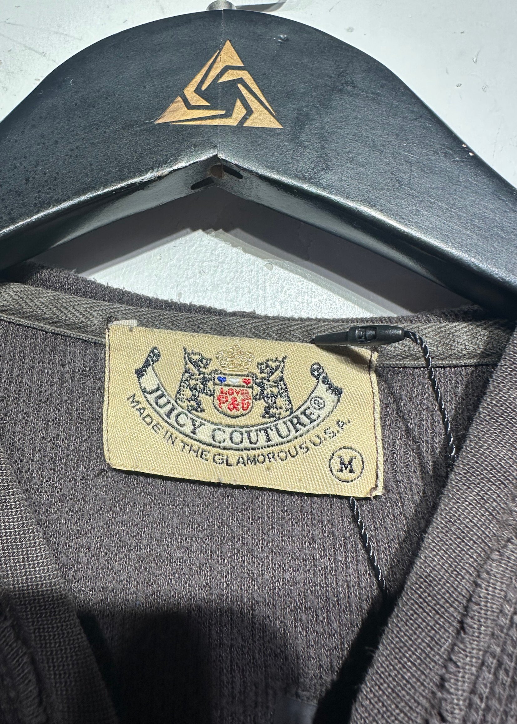 Juicy USA Brown Zip Up Jacket Fem M