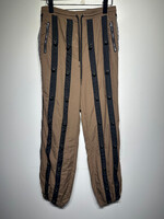 Poster Girl Brown Black Parachute Pant Fem 28-30