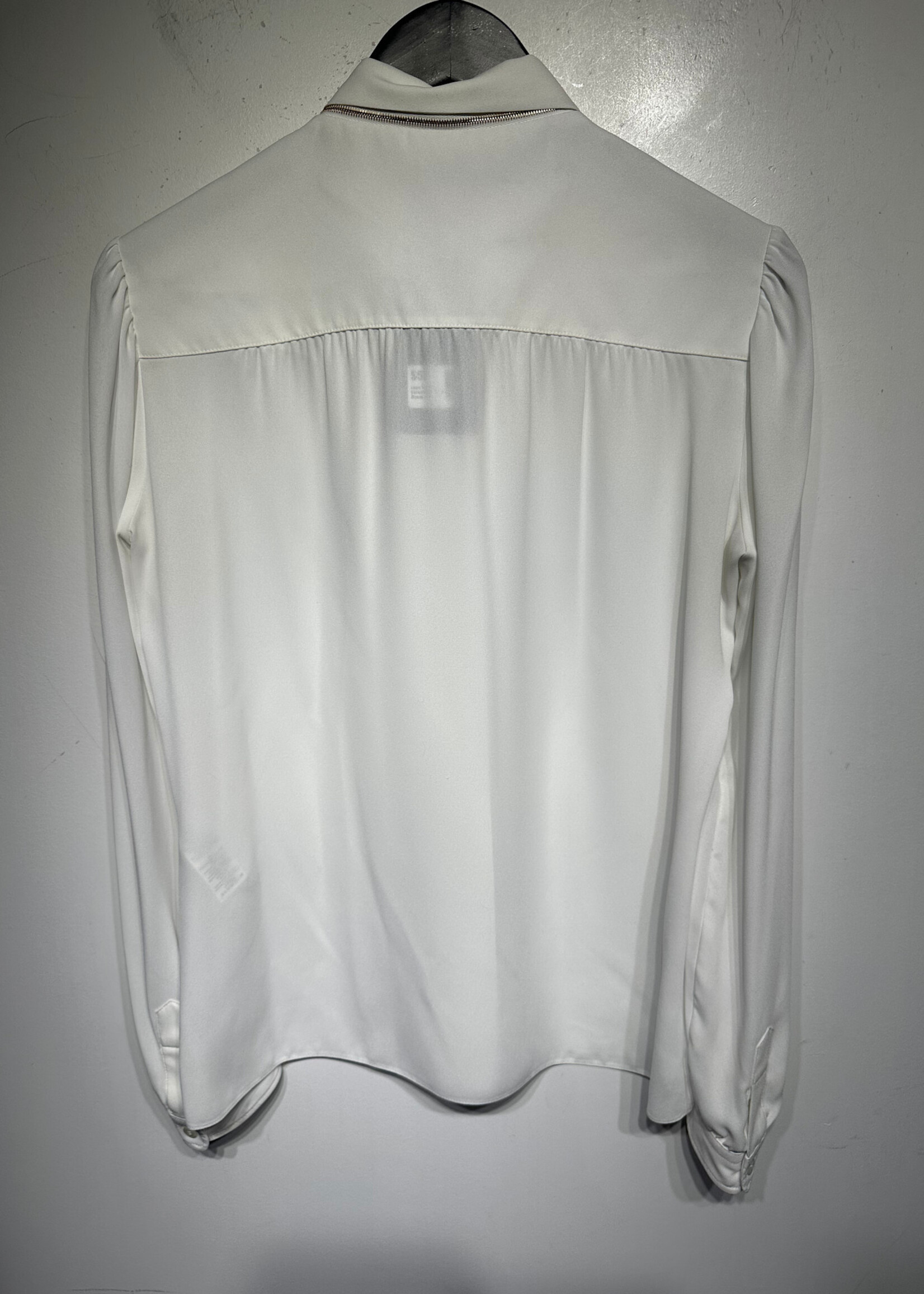 Louis Vuitton Uniform White Zip Blouse S 2