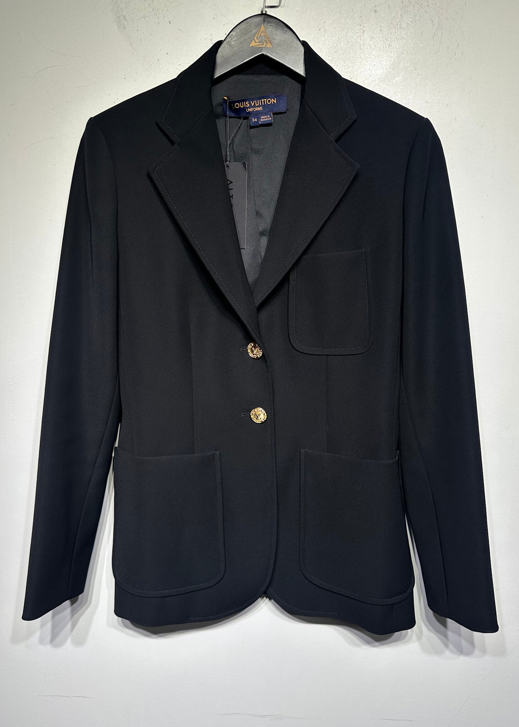 Louis Vuitton Uniform Black Blazer XS 3