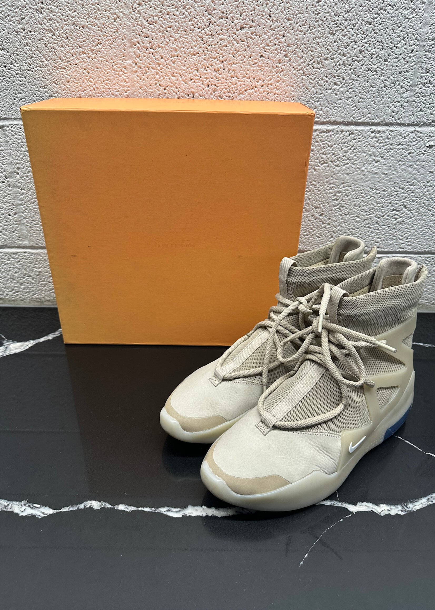 Nike x Fear of God 1 Oatmeal Masc 9.5 AS IS