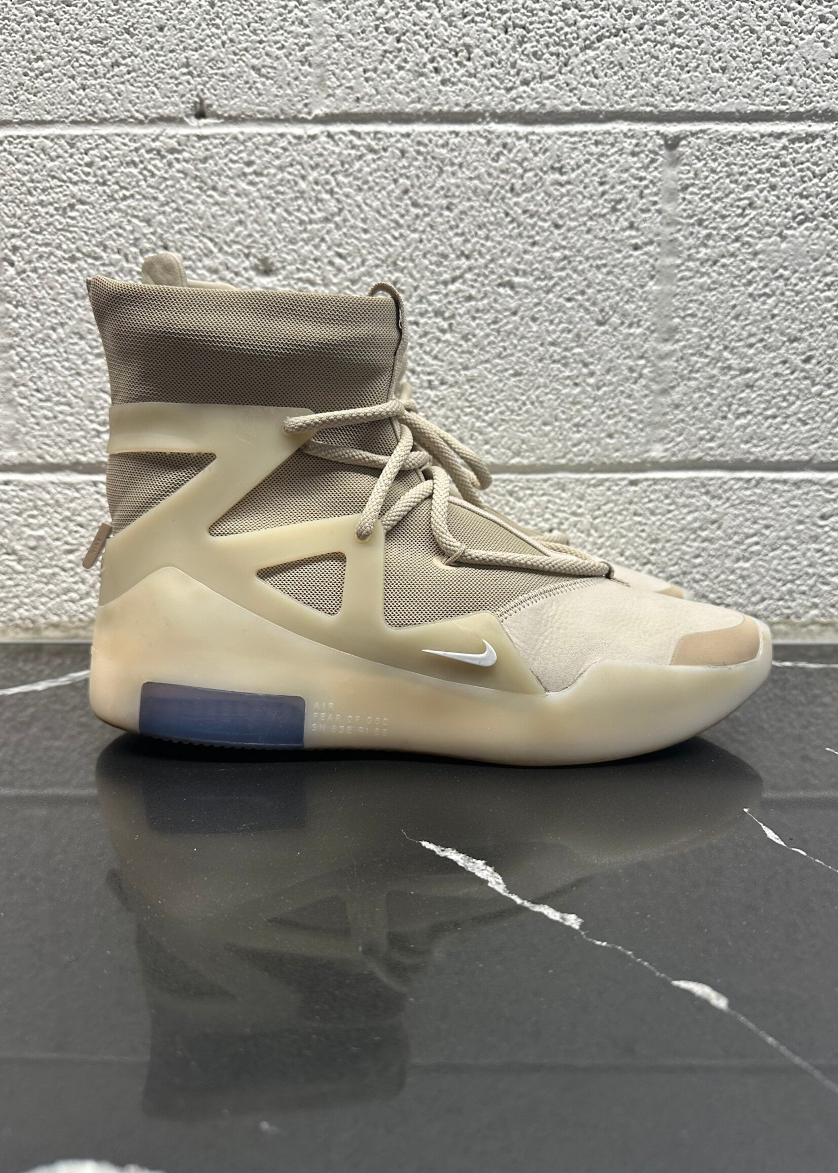 Nike x Fear of God 1 Oatmeal Masc 9.5 AS IS