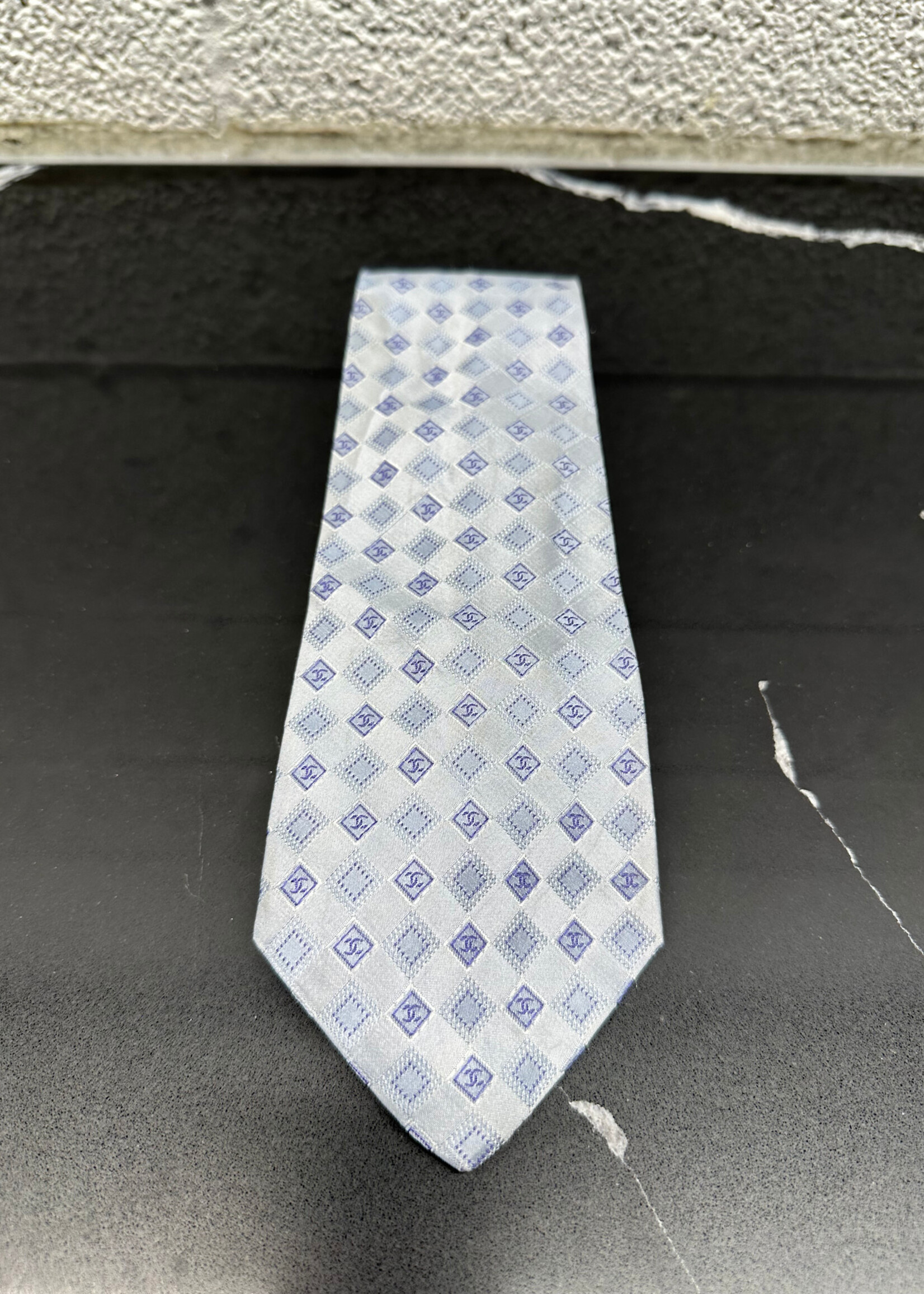 Chanel Light Blue Tie