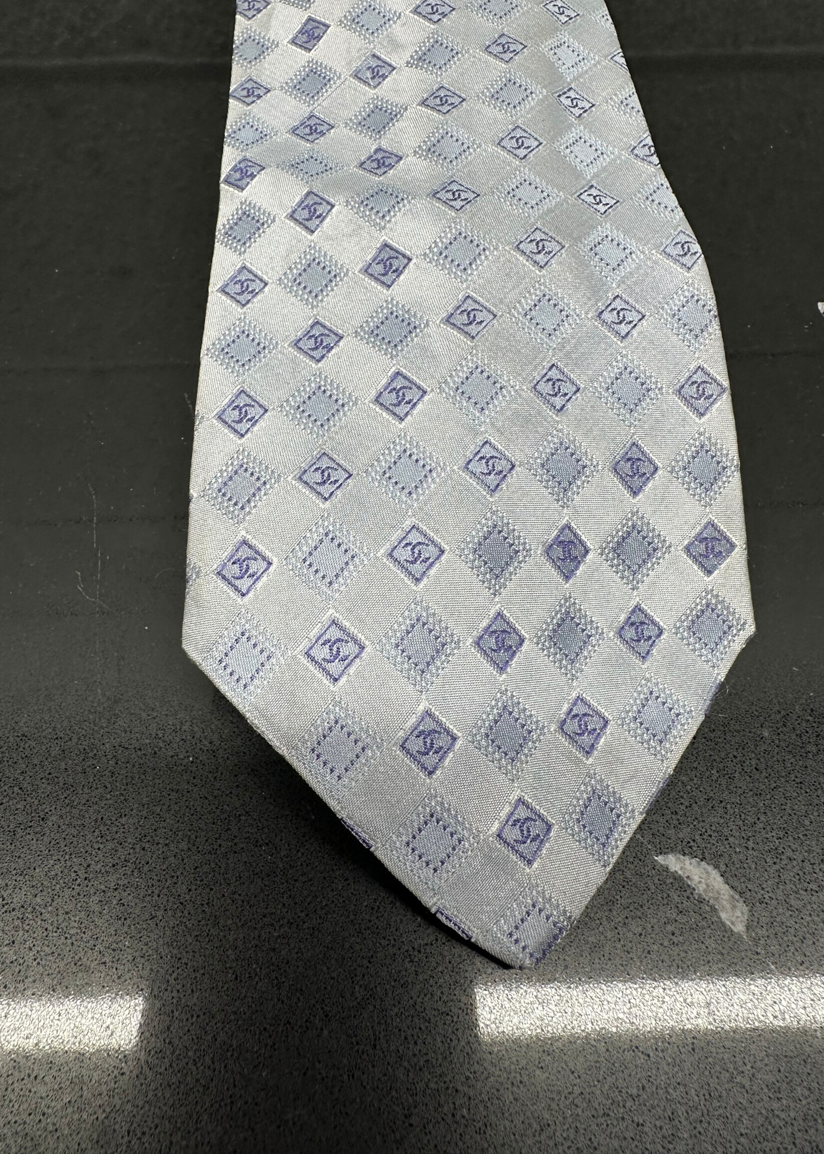 Chanel Light Blue Tie