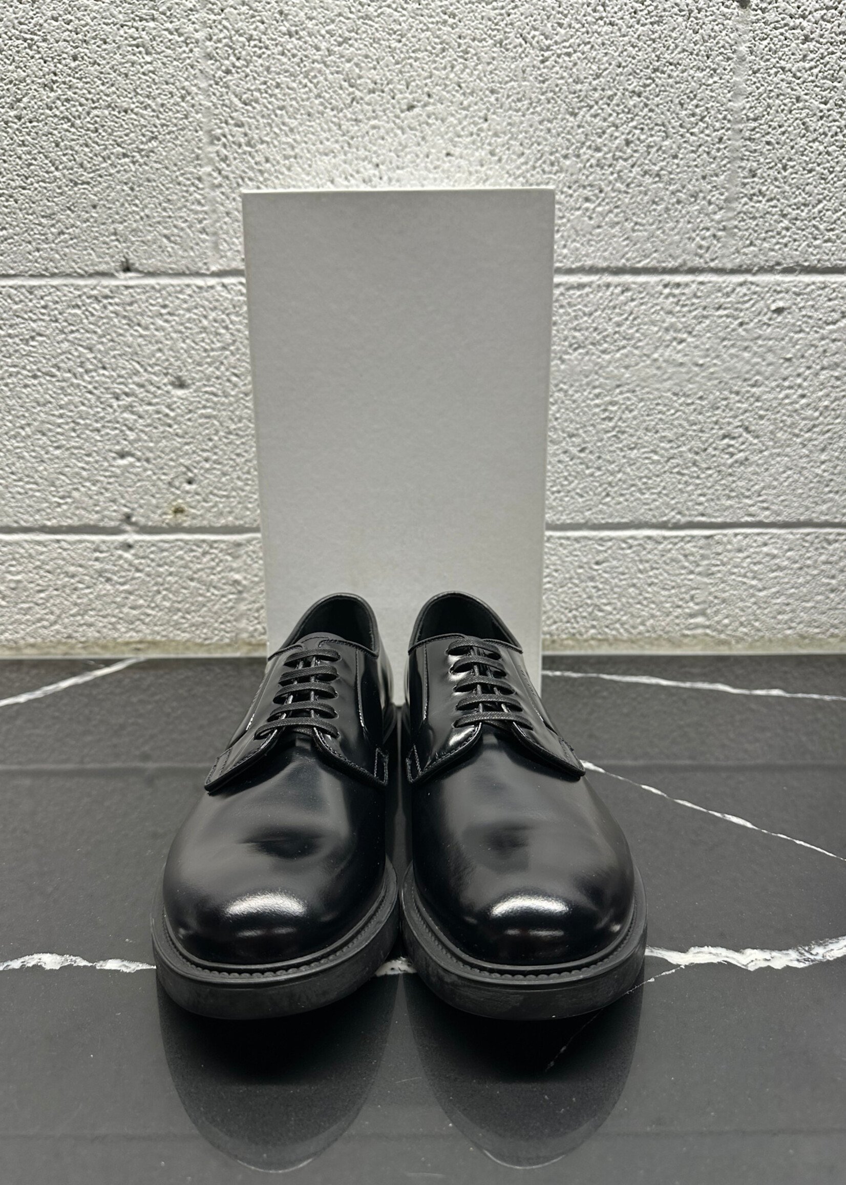 Prada Black Uniform Derby Fits Masc 8.5