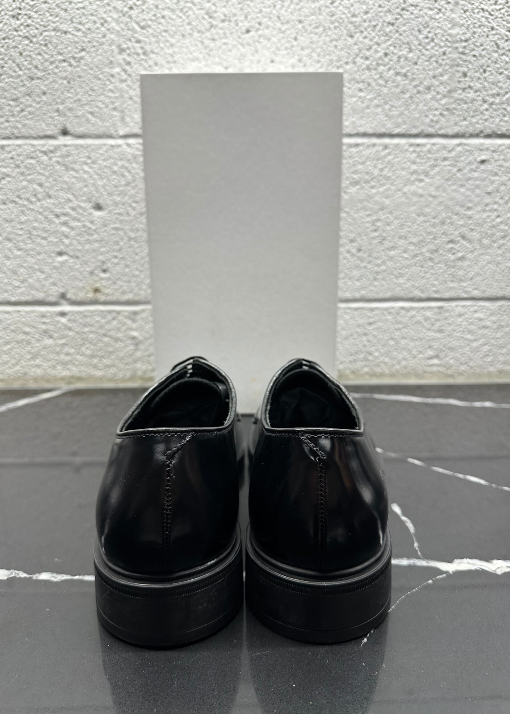 Prada Black Uniform Derby Fits Masc 8.5
