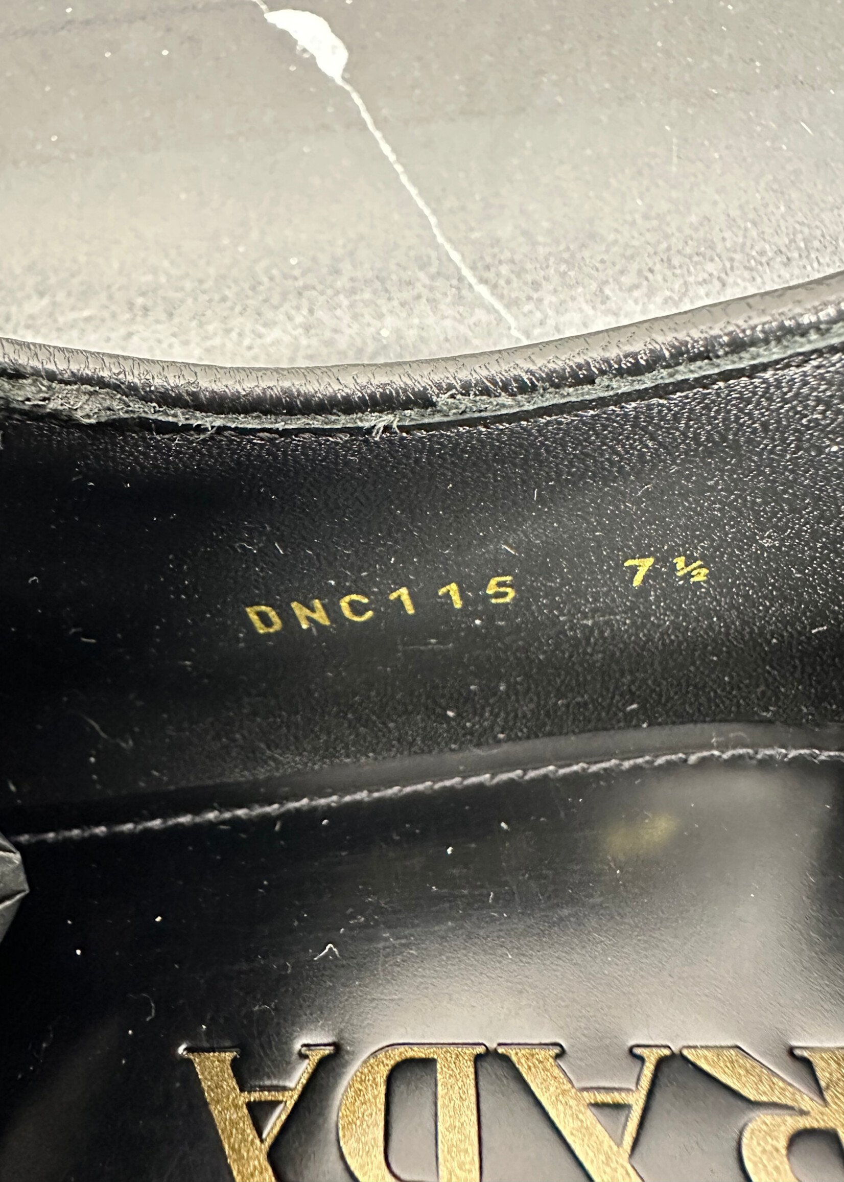 Prada Black Uniform Derby Fits Masc 8.5