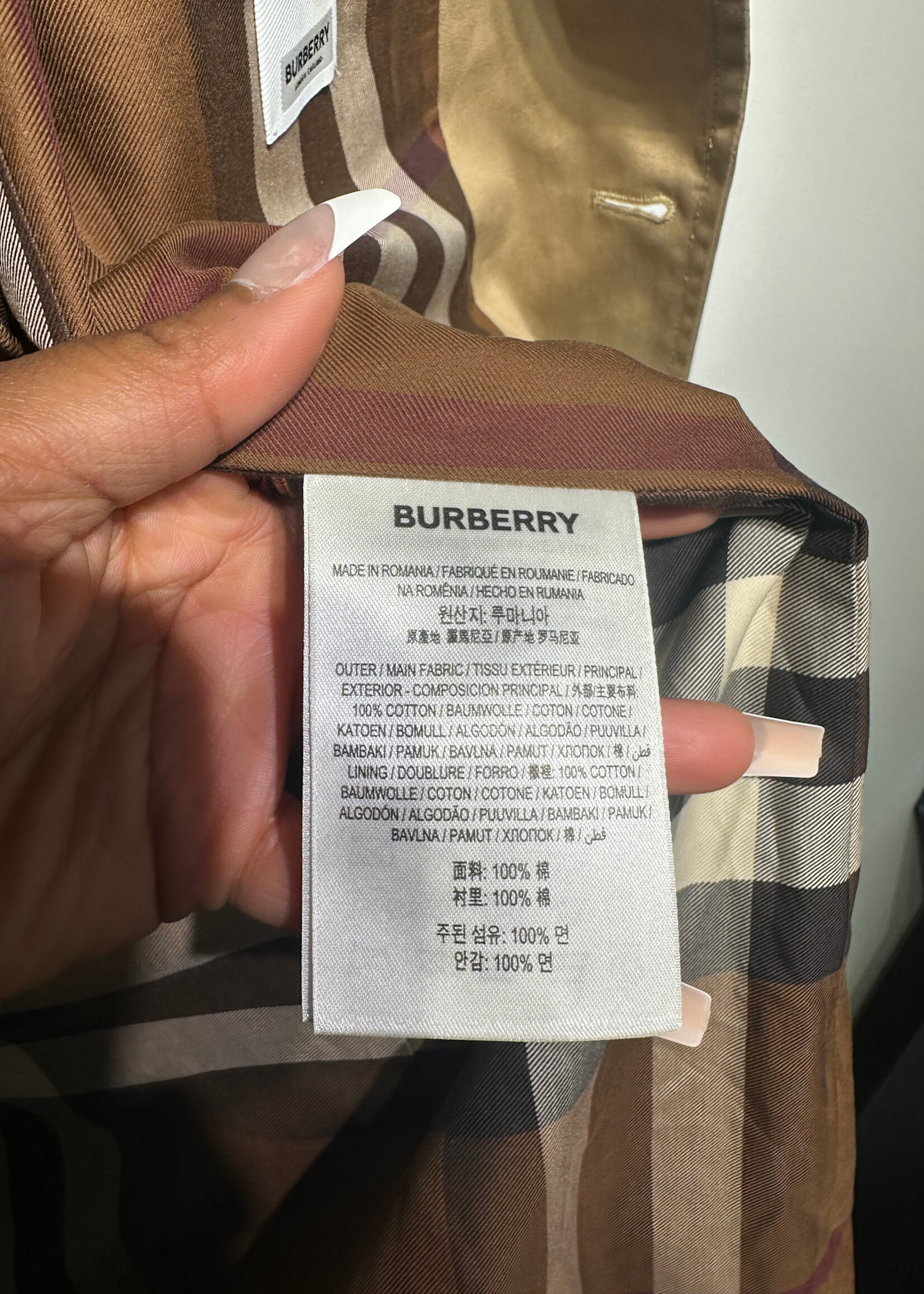 Burberry NWT Tan Logo Blazer Masc XXL