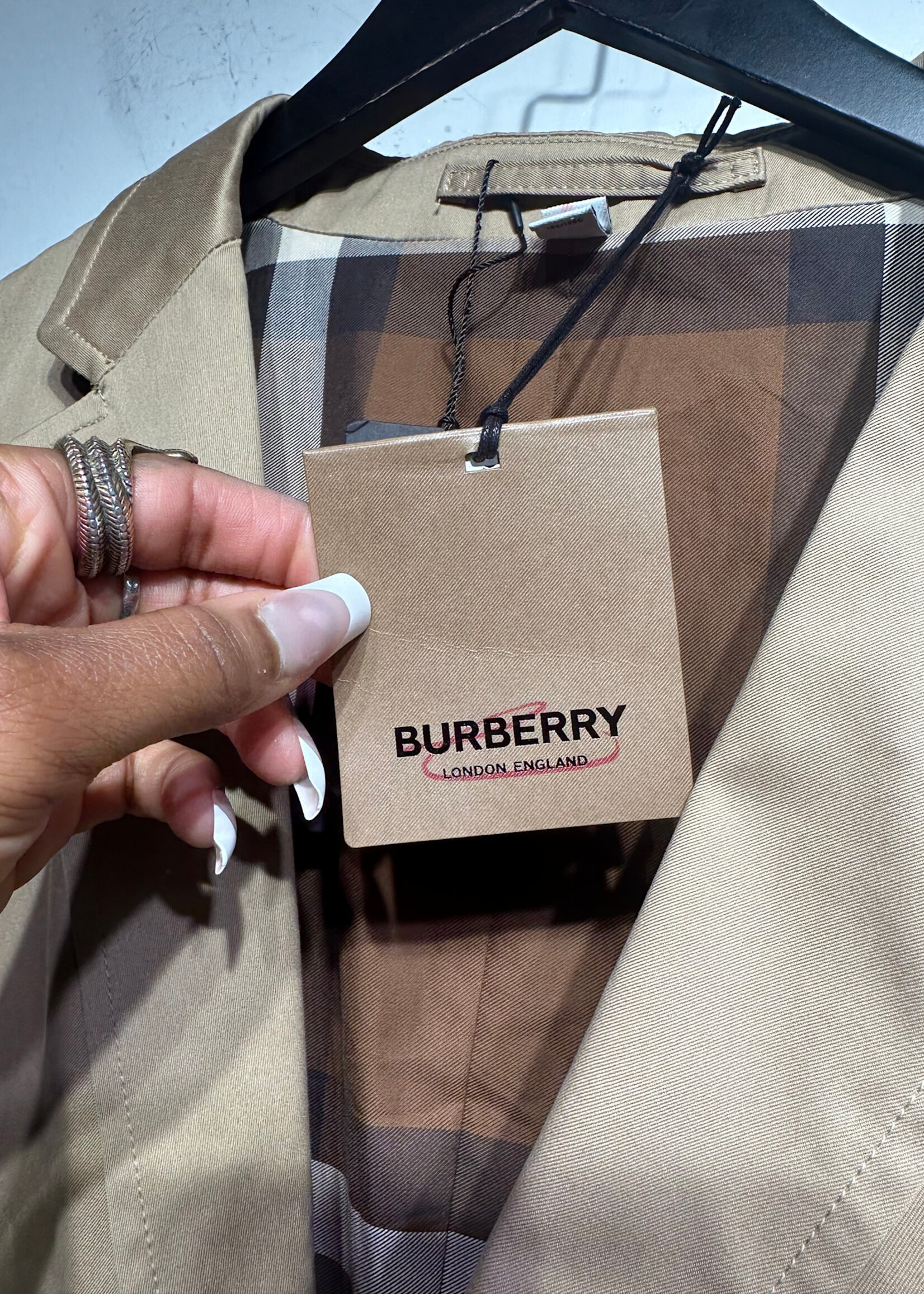 Burberry NWT Tan Logo Blazer Masc XXL
