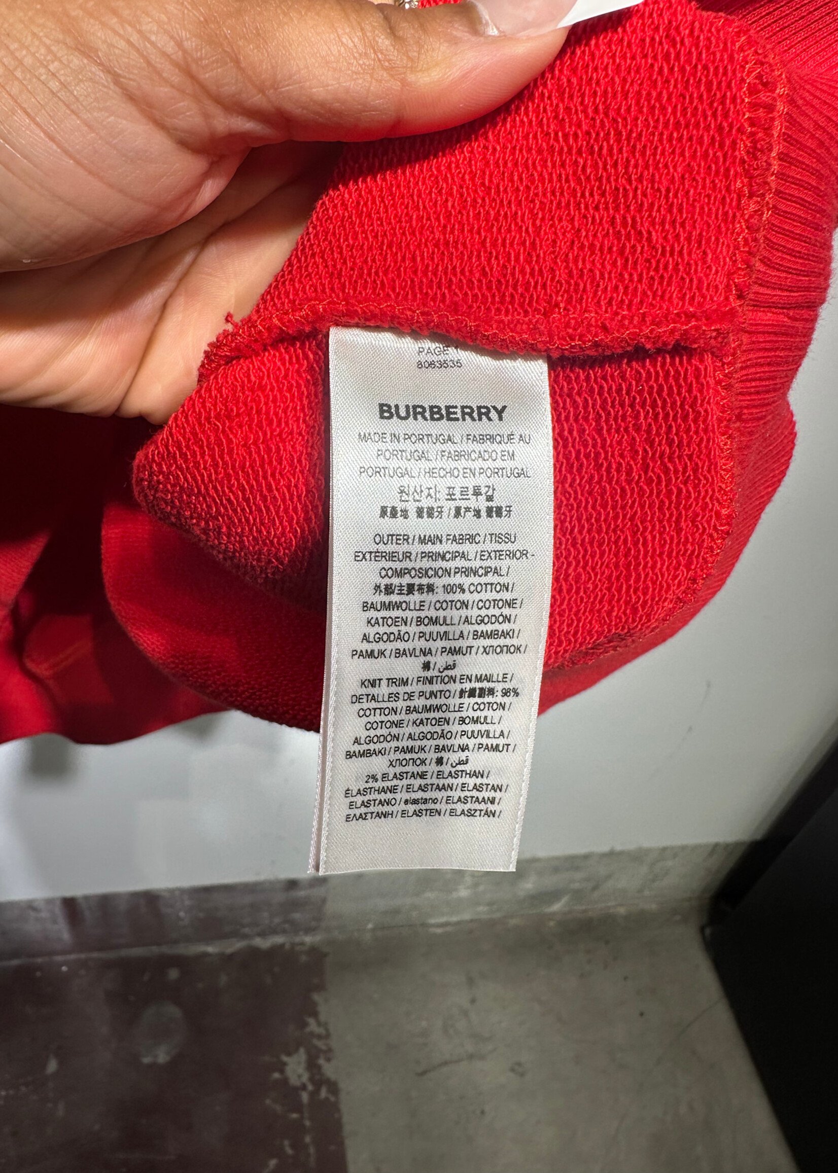 Burberry NWT Rabbit Print Sweater Fits XXL