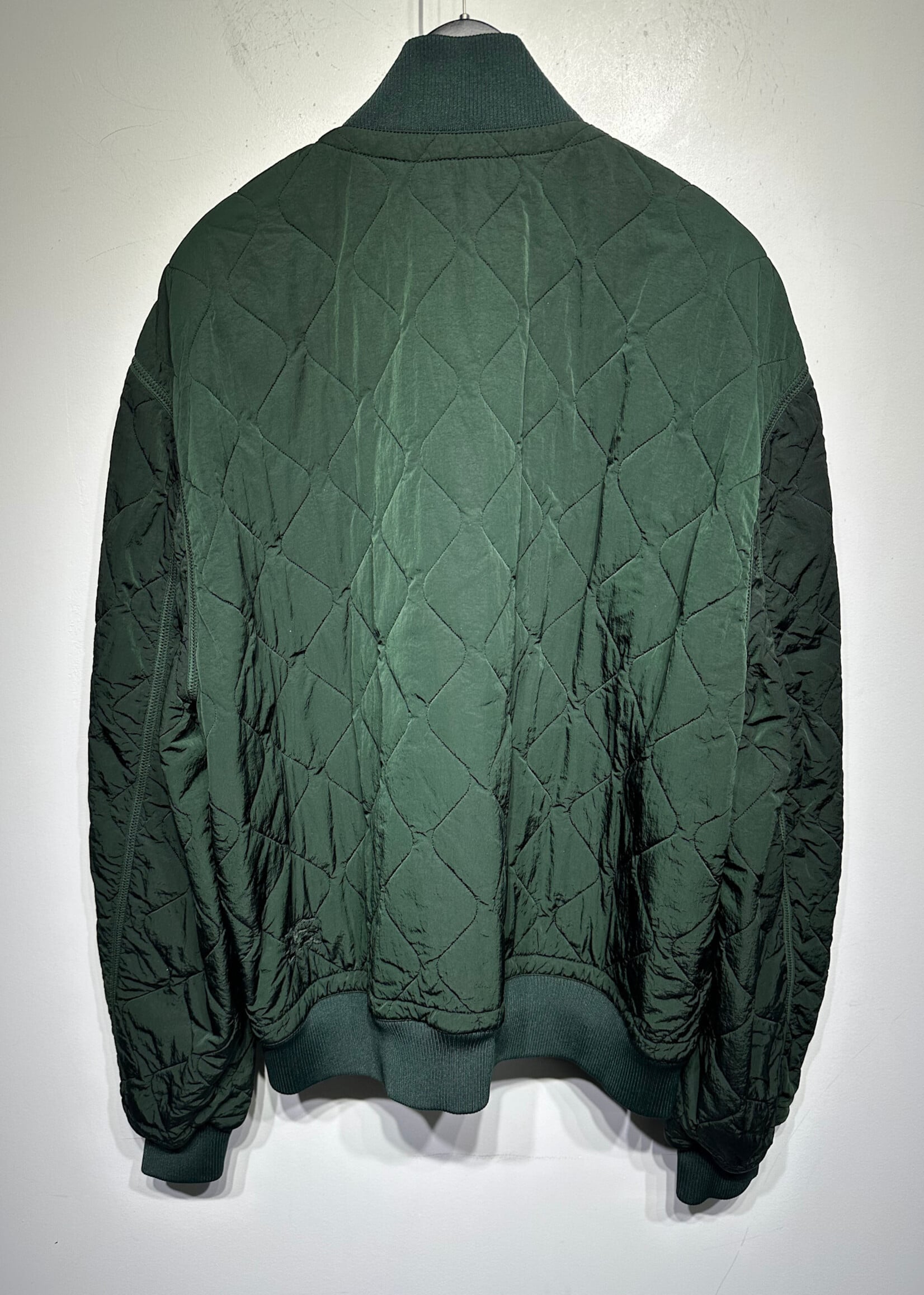 Burberry Green Quilted Bomber XXL