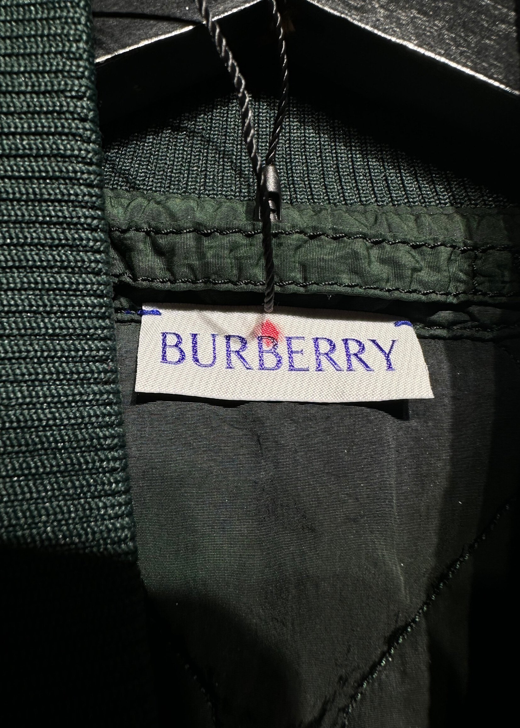 Burberry Green Quilted Bomber XXL