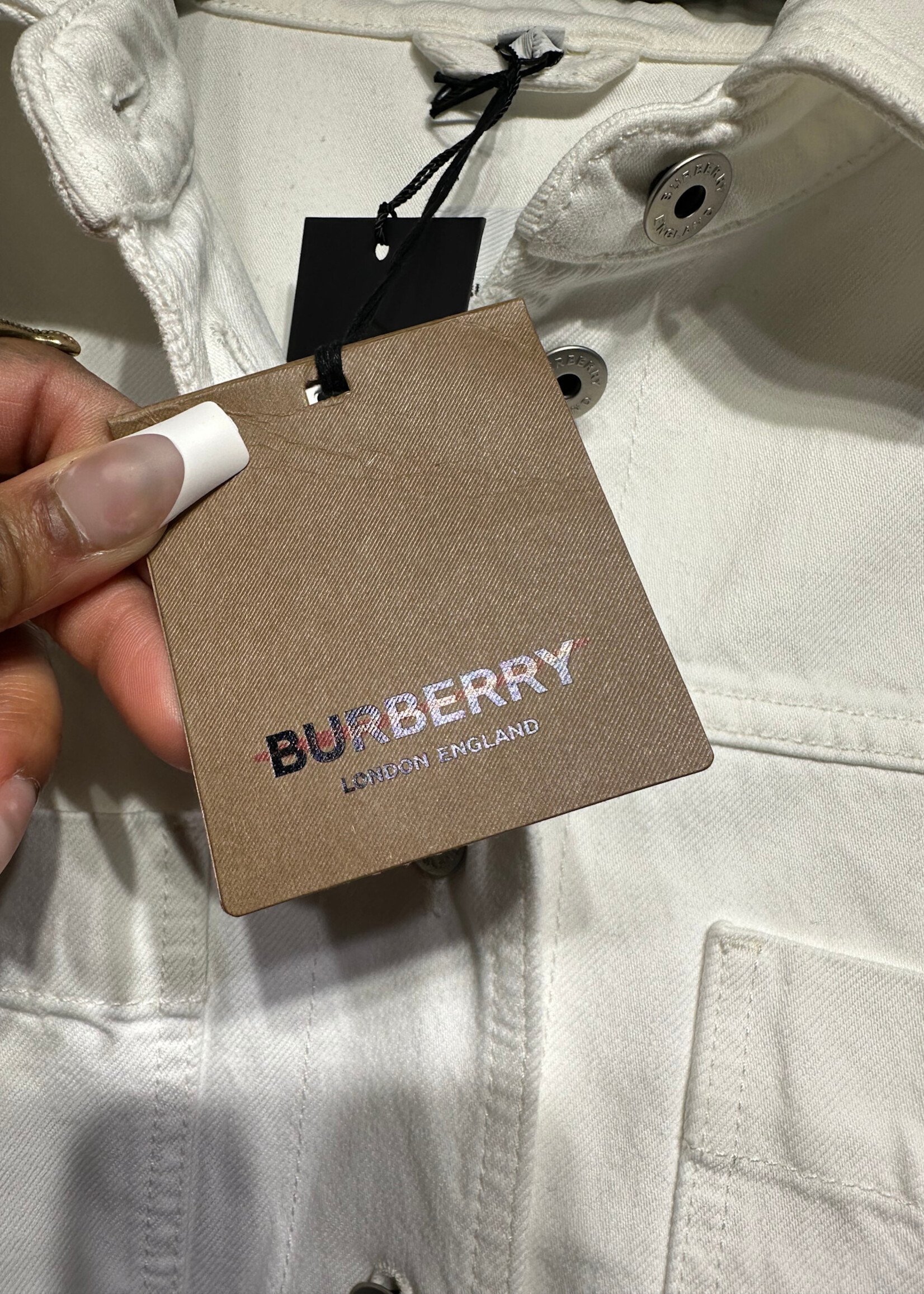 Burberry NWT Bennsen EKD White Overshirt M