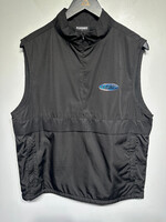 Pleasures Black Nylon Zip Up Vest Masc S