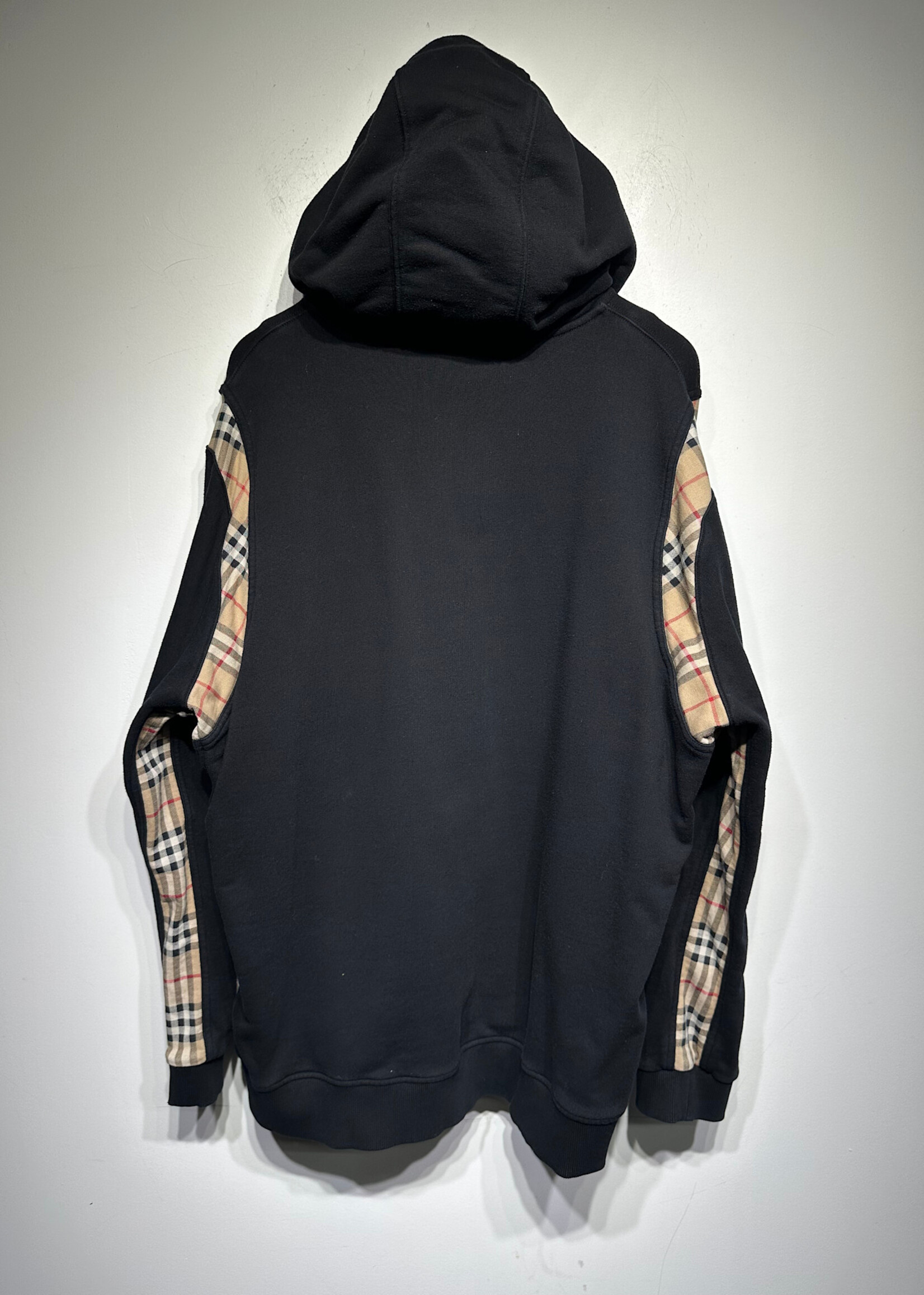 Burberry Nova Check Panel Hoodie Fits XXL