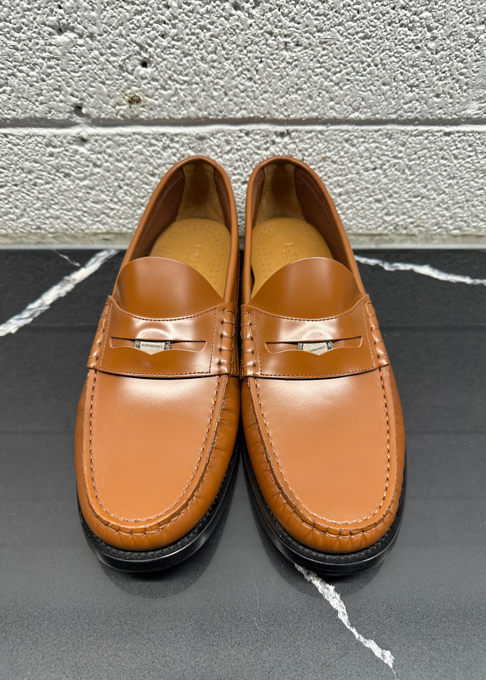 Burberry Rupert Brown Penny Loafers Masc 42/9