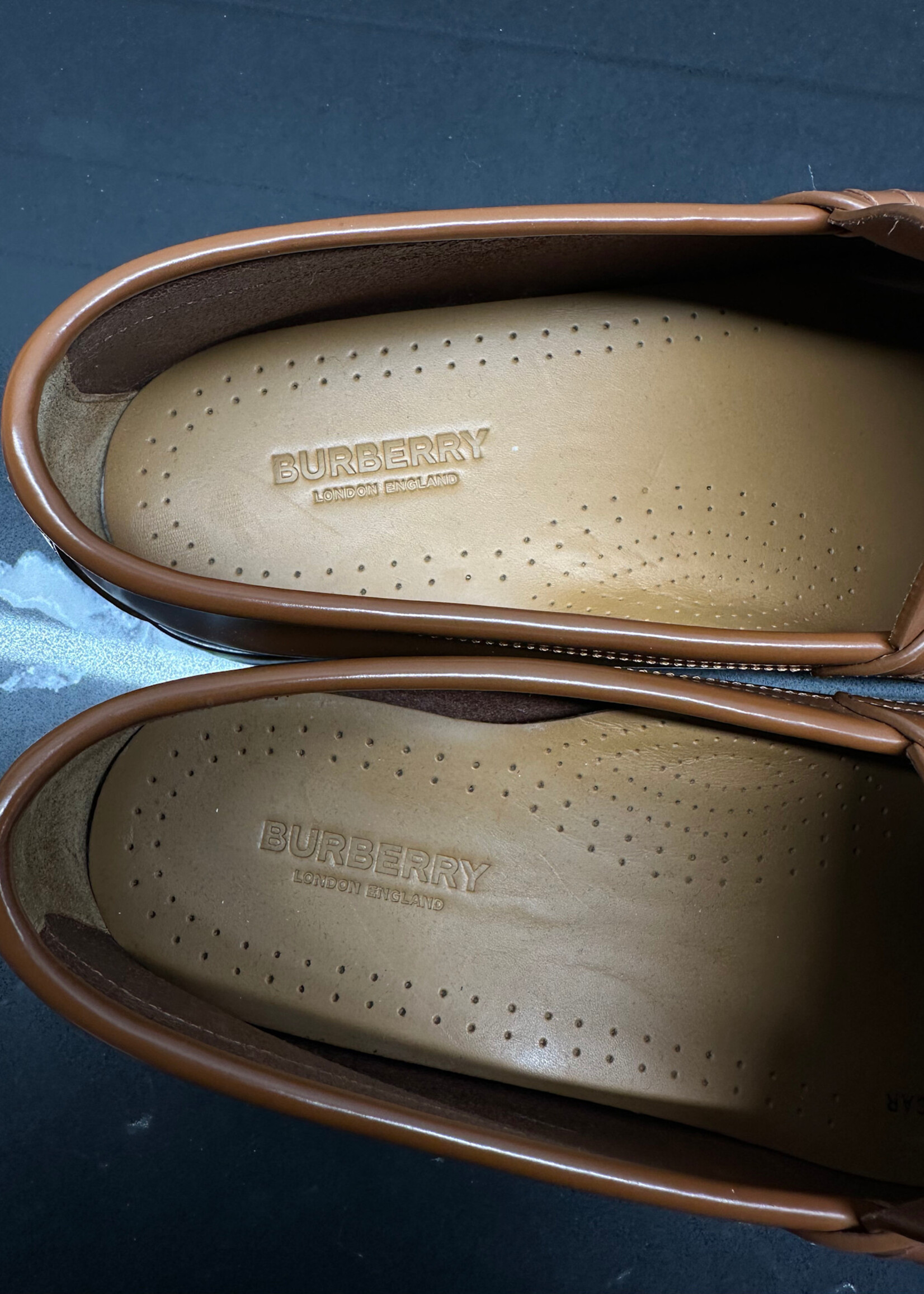 Burberry Rupert Brown Penny Loafers Masc 42/9