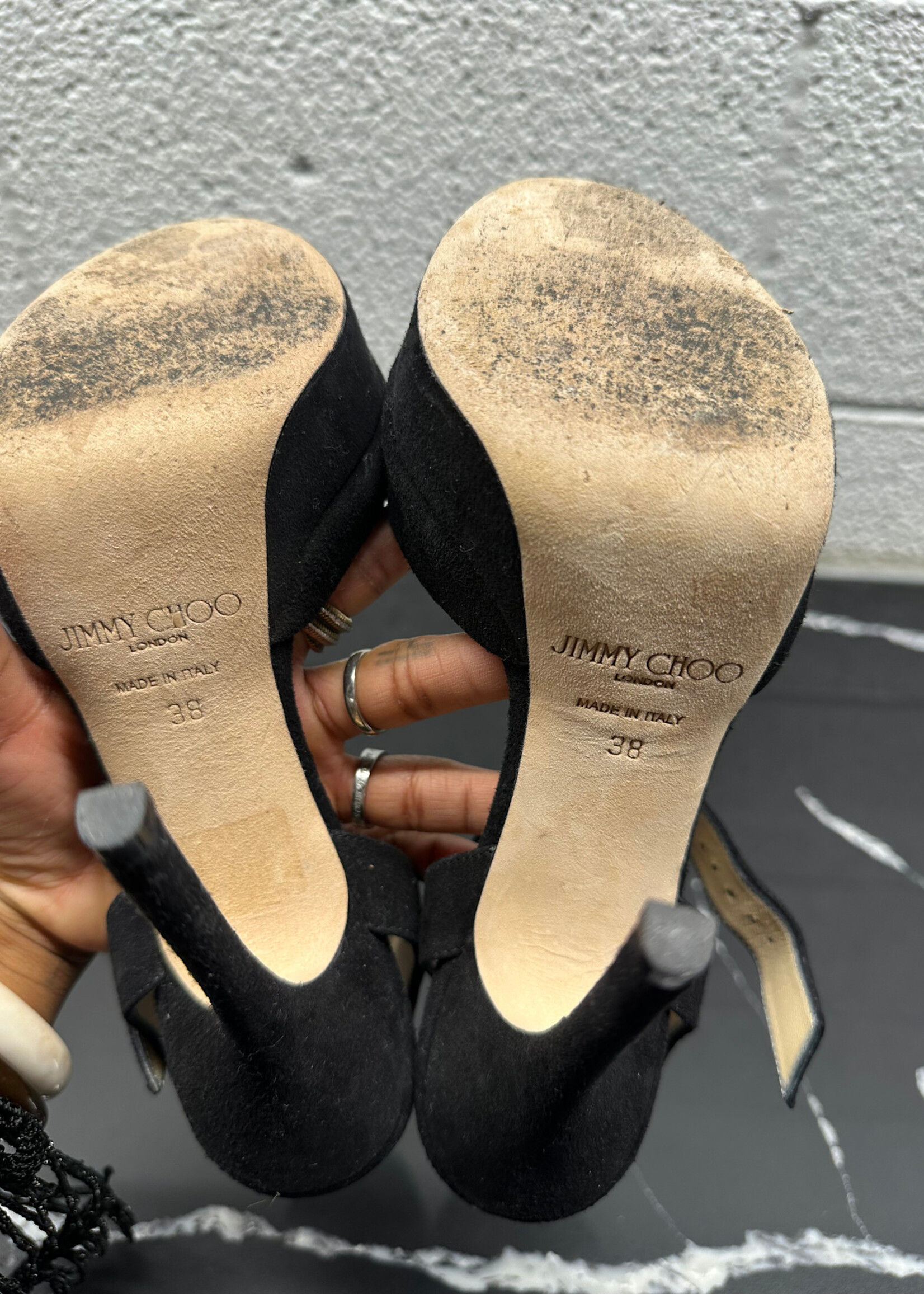 Jimmy Choo Suede Slingback Pumps 38/8