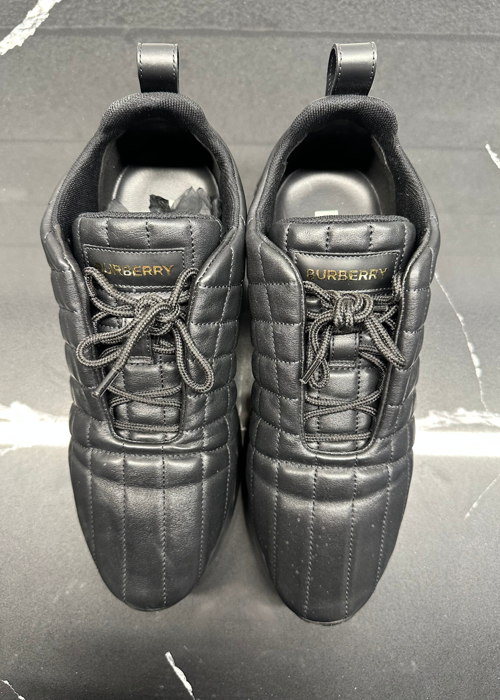 Burberry Axburton Black Leather Sneaker 42/9