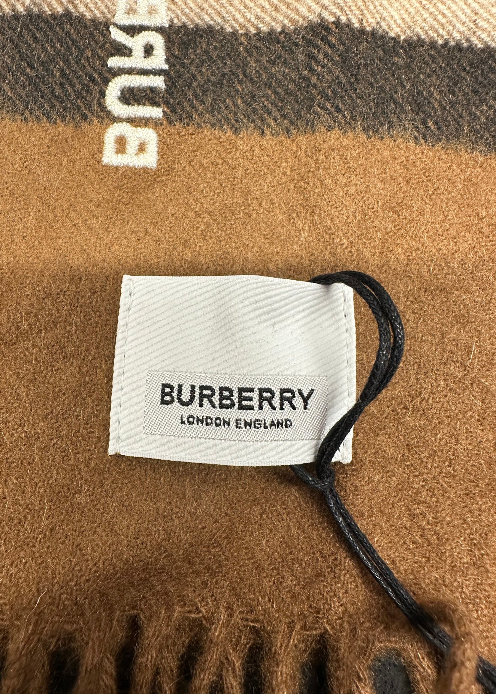 Burberry NWT Cashmere Logo Scarf