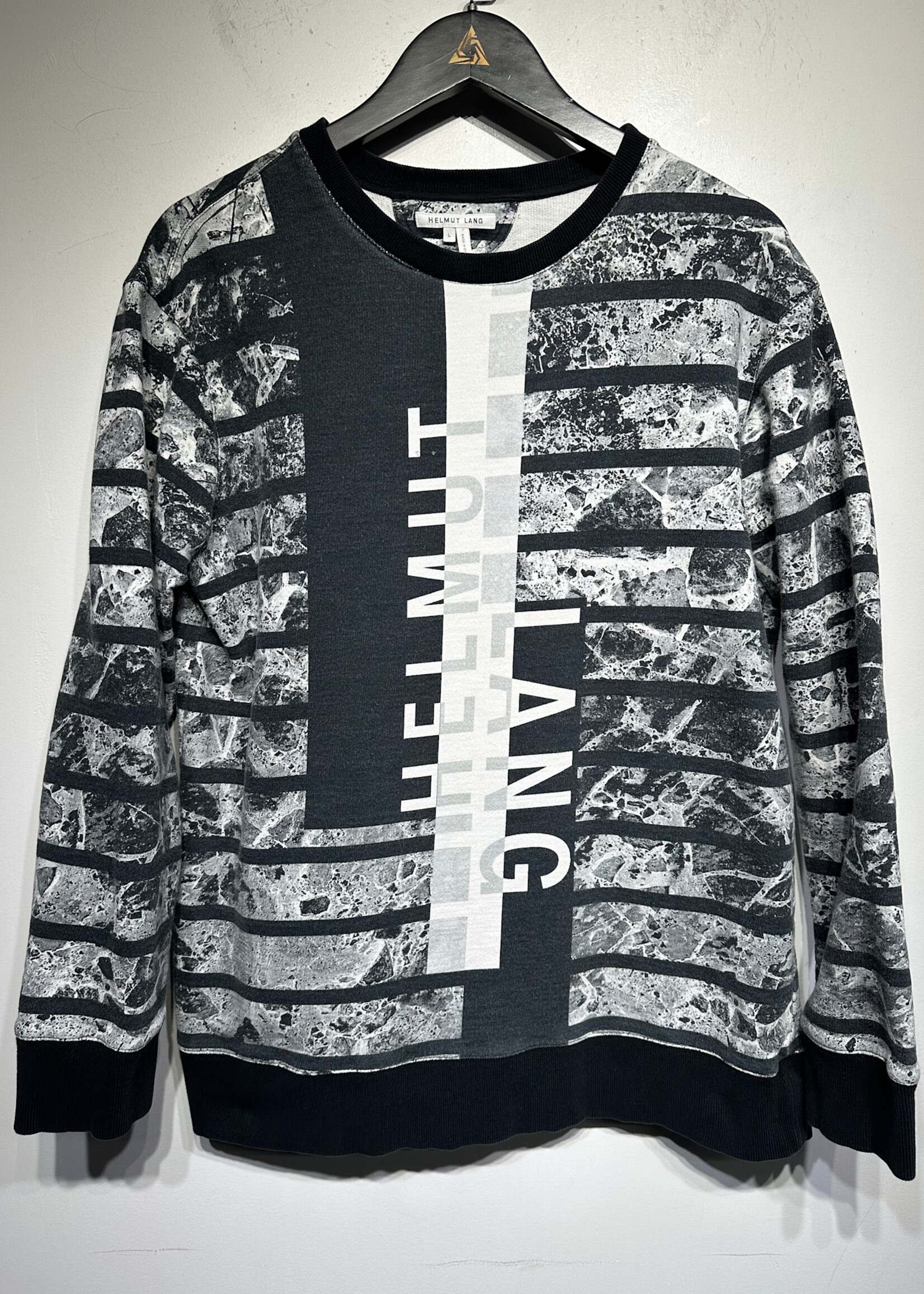 Helmut Lang Striped Crewneck L